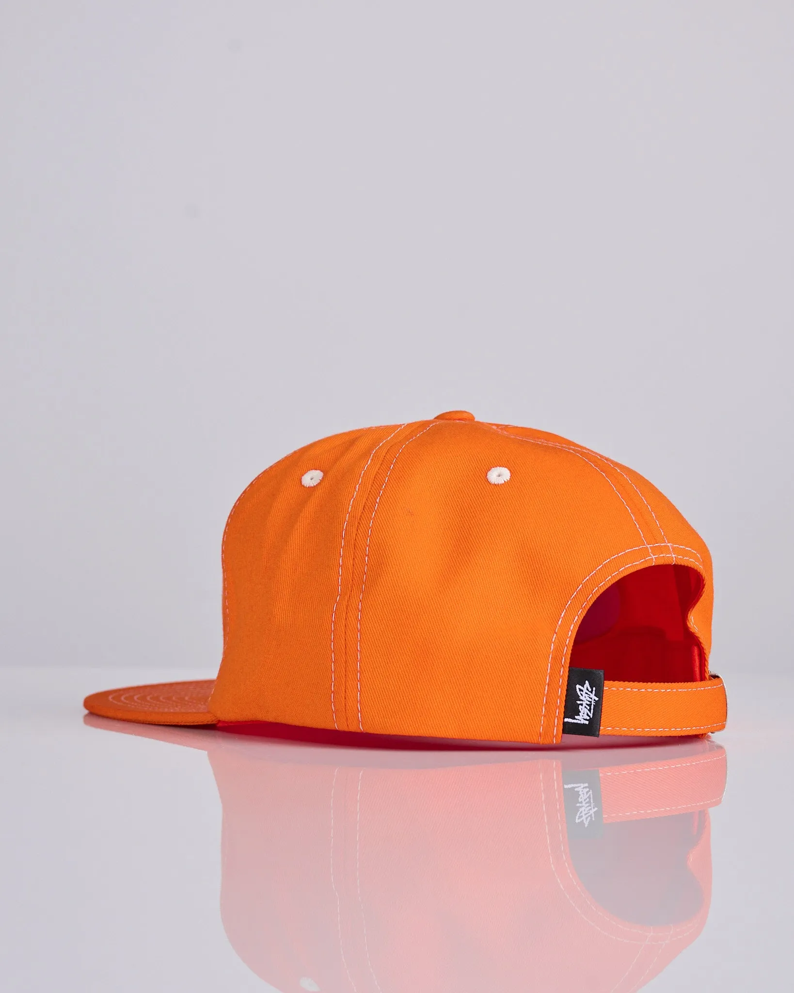 Stussy Mid Depth Int. Crown Strapback Cap Coral