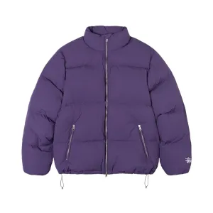Stussy Nylon Down Puffer Jacket // Purple