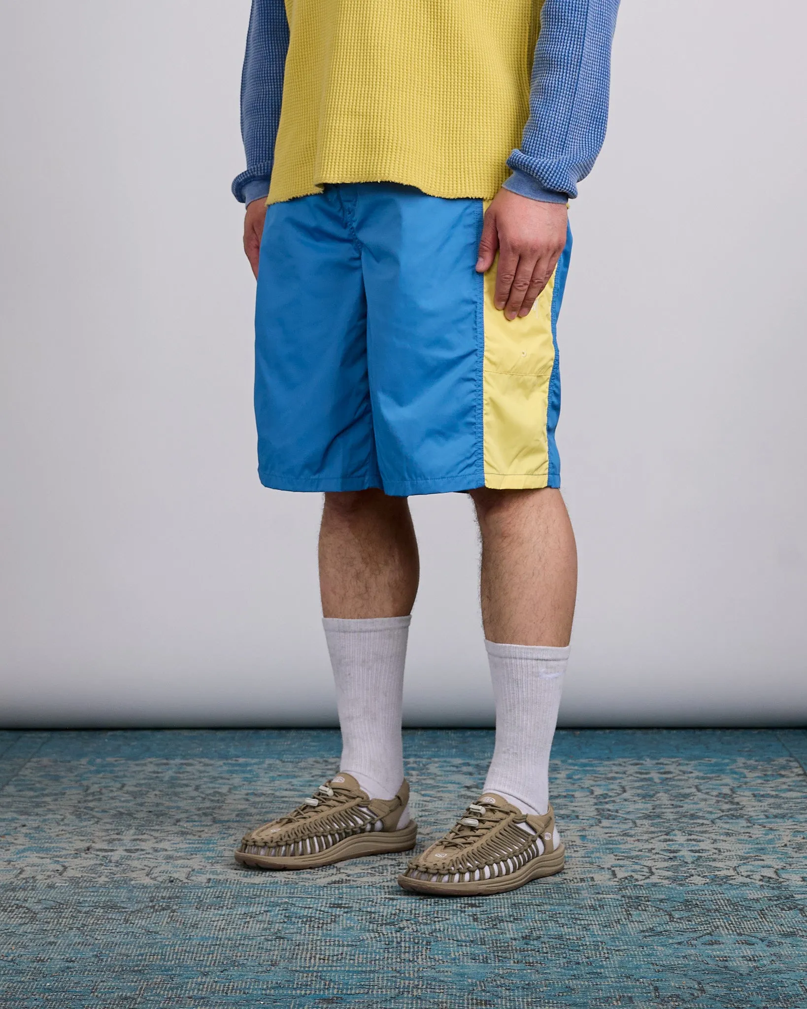 Stussy Paneled Board Short Blue