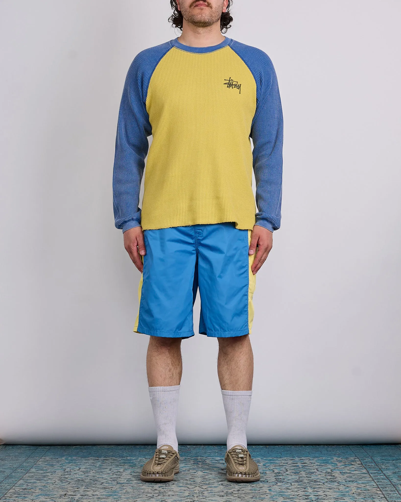 Stussy Paneled Board Short Blue