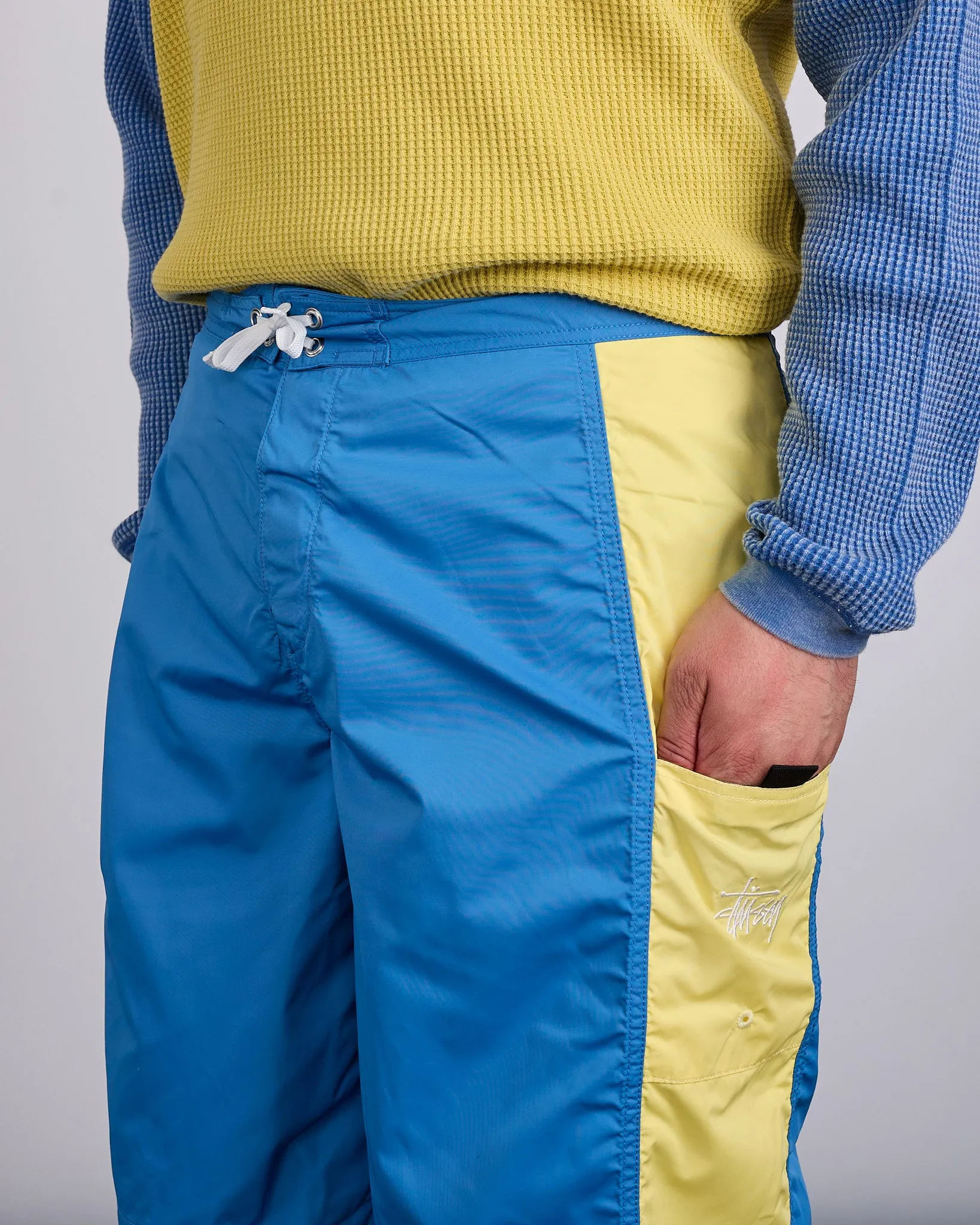 Stussy Paneled Board Short Blue