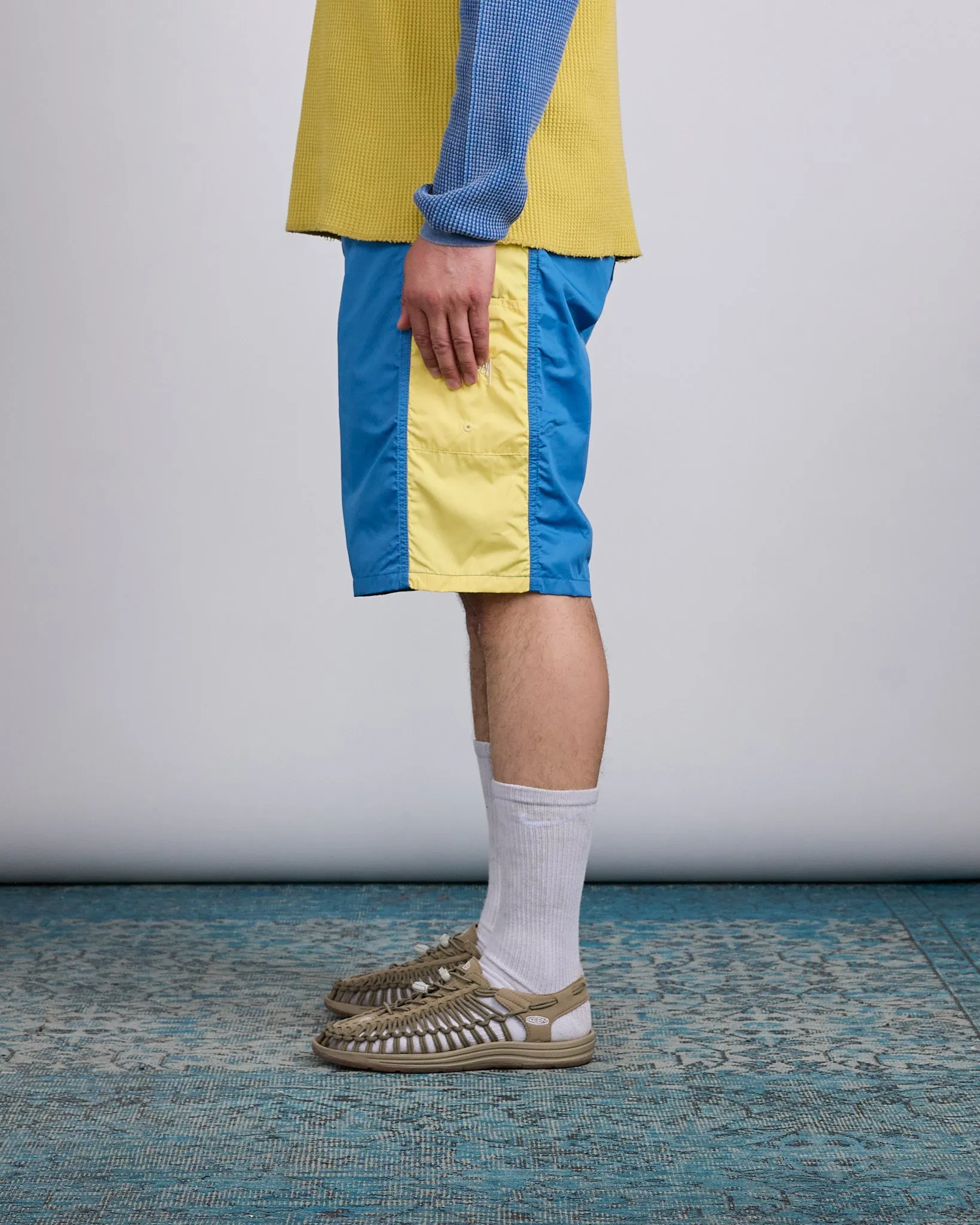 Stussy Paneled Board Short Blue