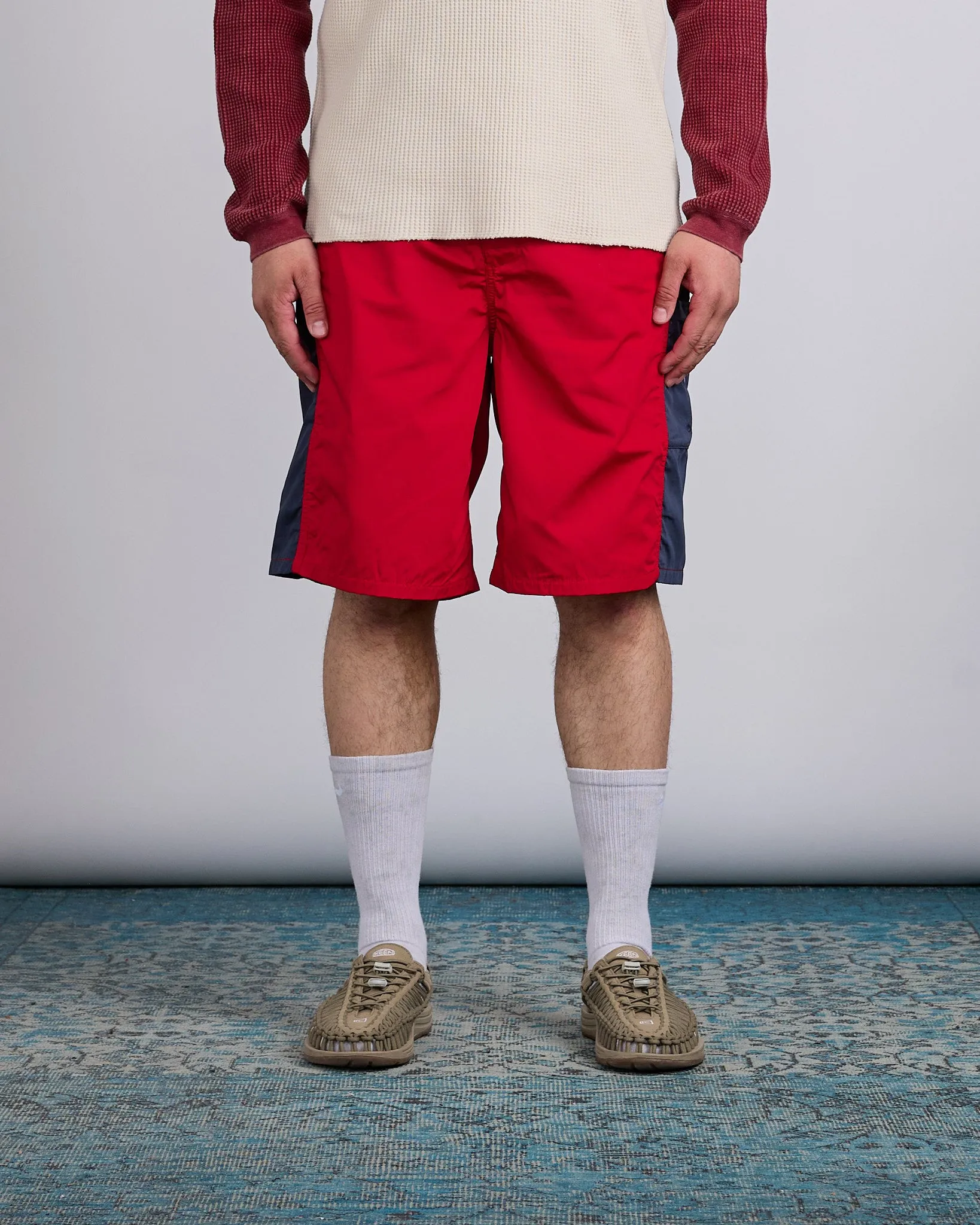 Stussy Paneled Board Short Red