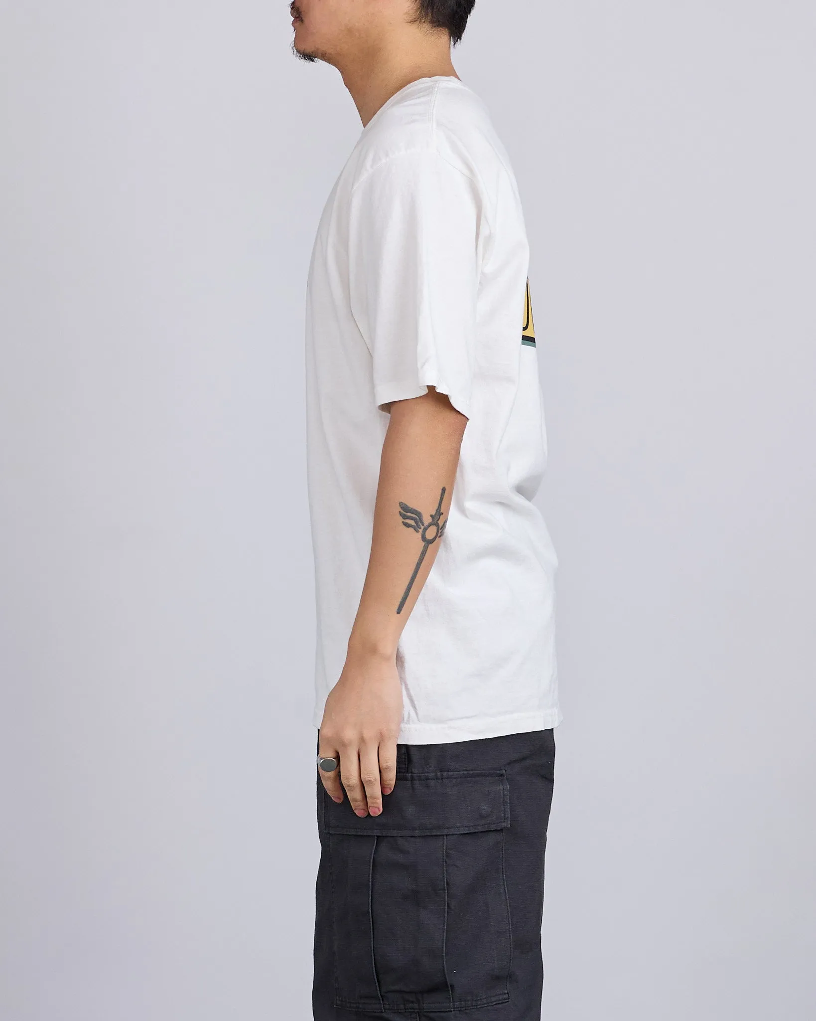 Stussy Pitstop Pigment Dyed T-Shirt Natural