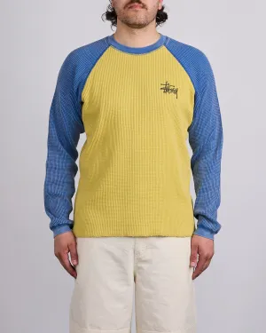 Stussy Raglan Thermal 2 Tone Yellow