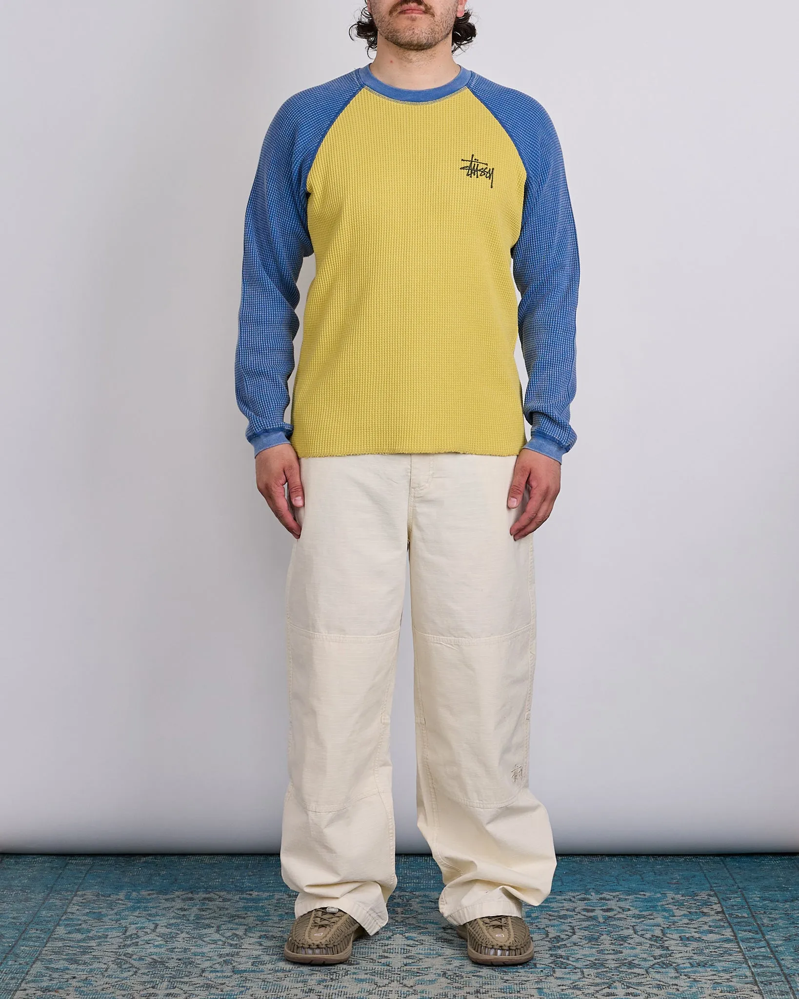 Stussy Raglan Thermal 2 Tone Yellow