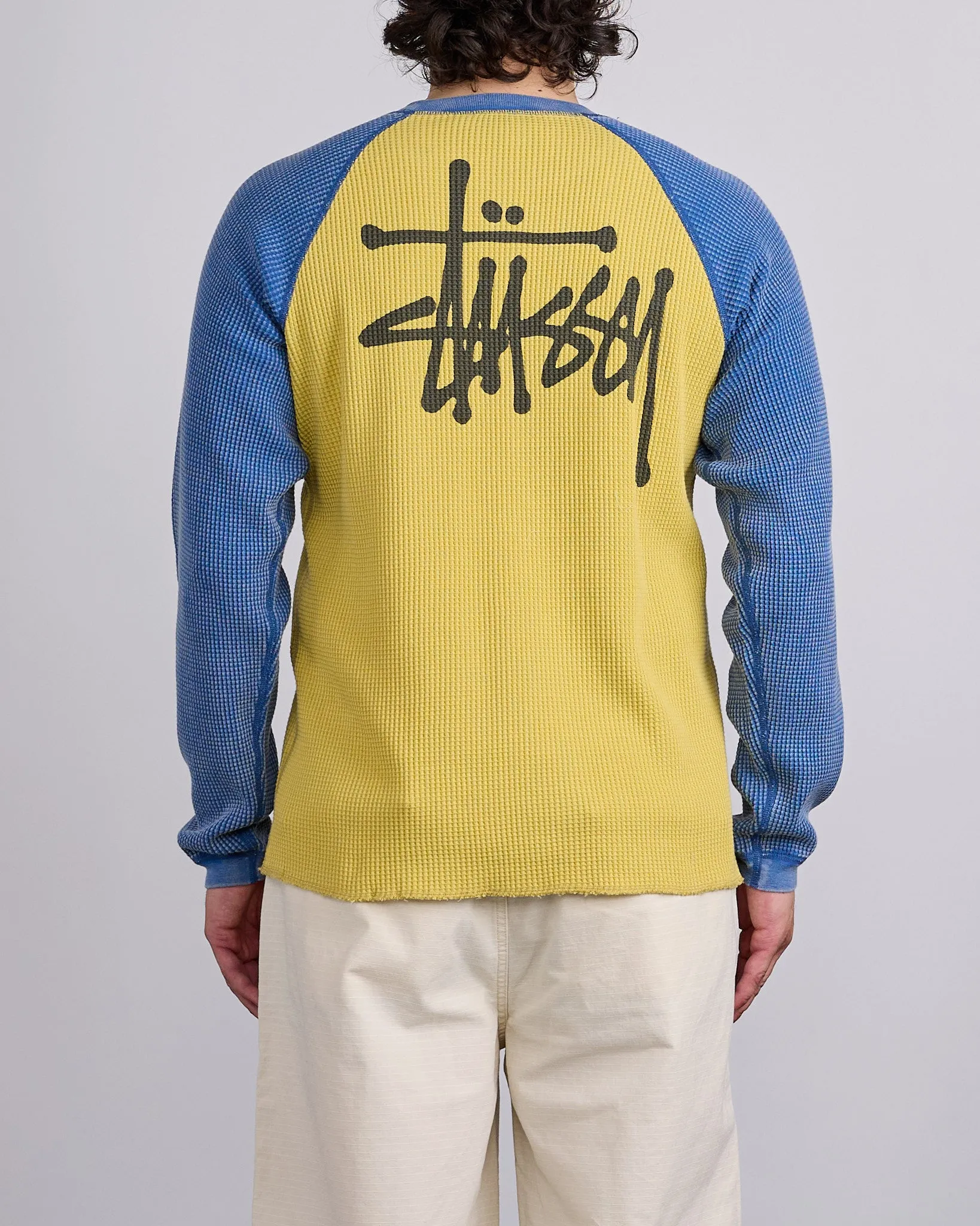 Stussy Raglan Thermal 2 Tone Yellow