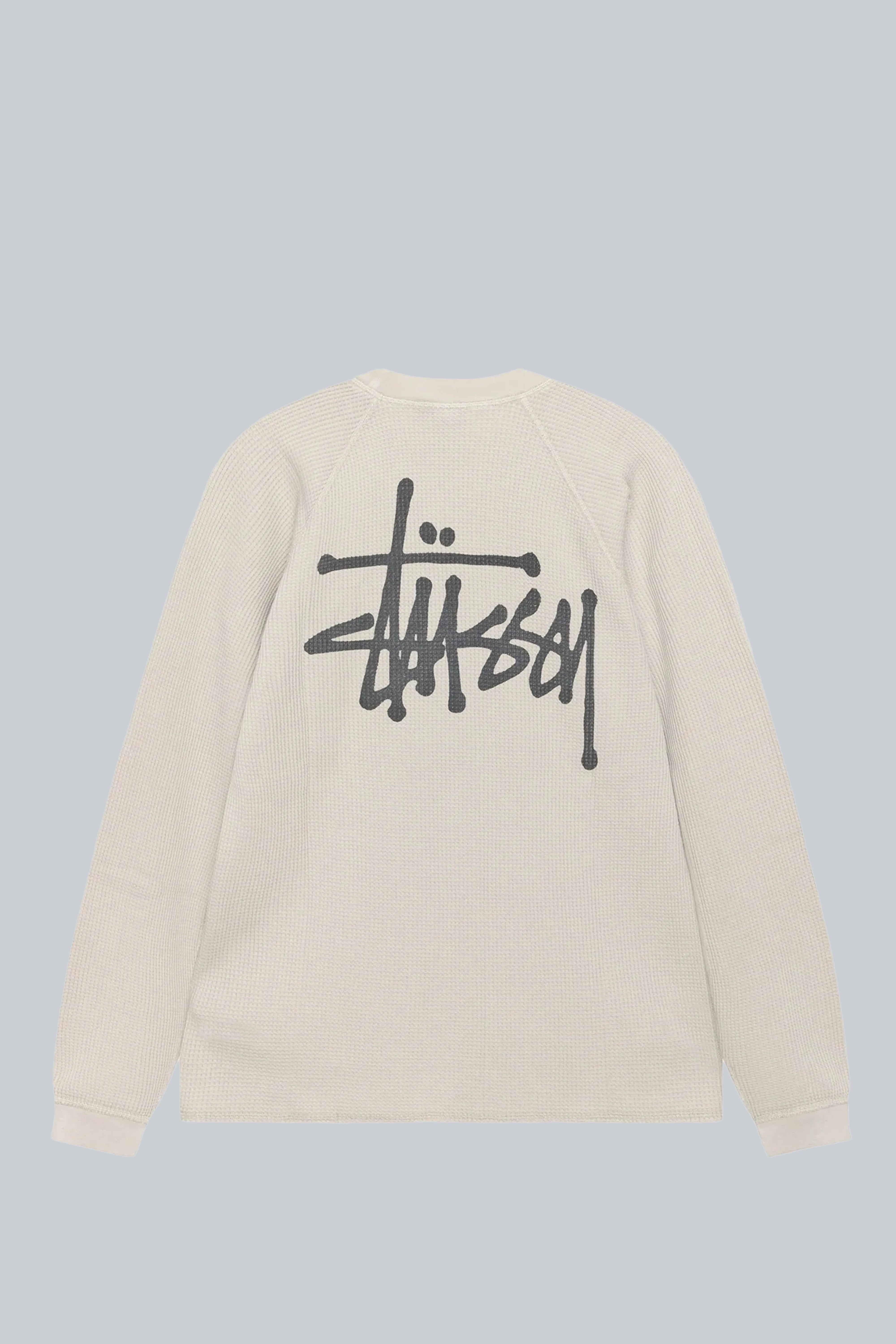 STUSSY RAGLAN THERMAL LONGSLEEVE BONE