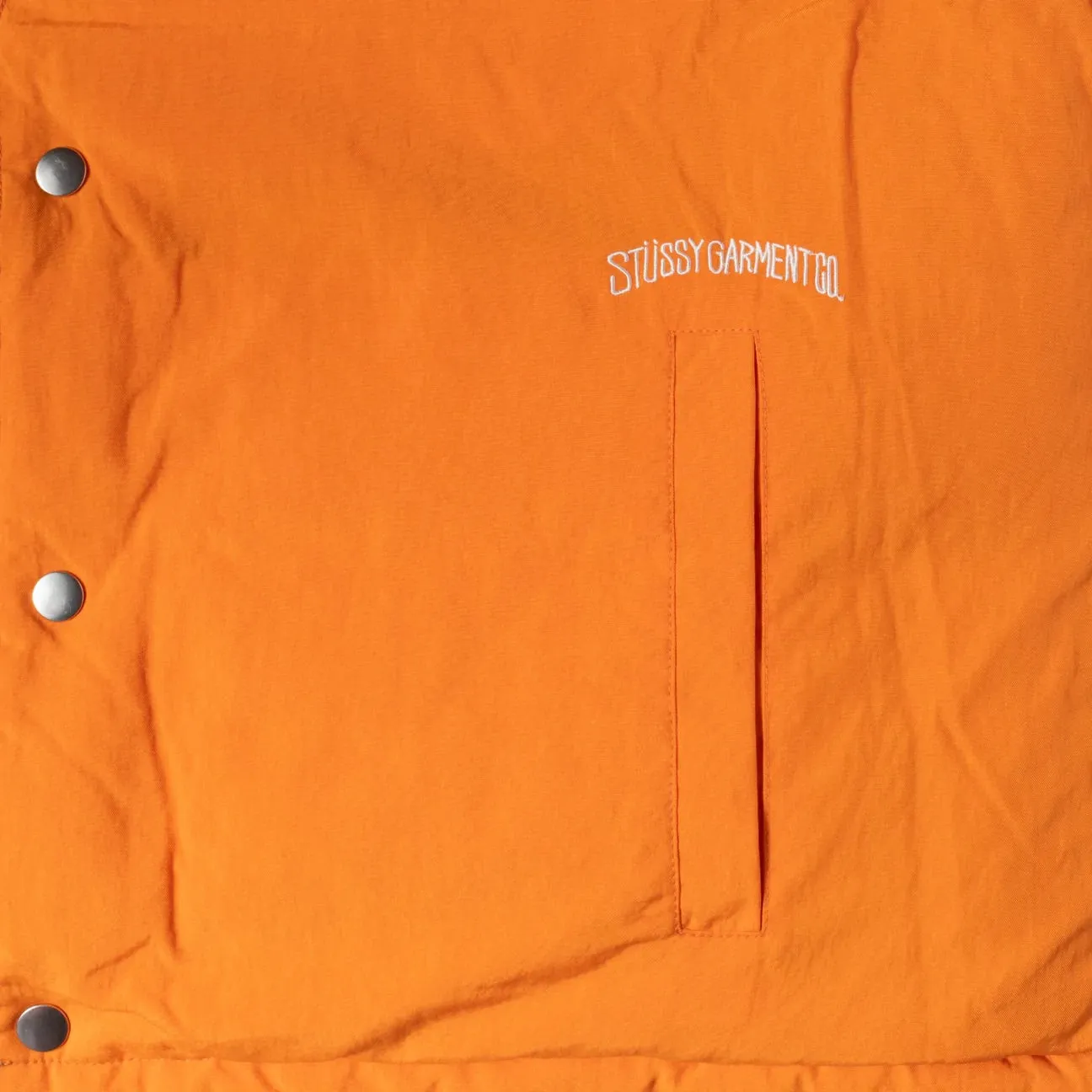Stussy Reversible Down Workgear Vest// Olive/Orange