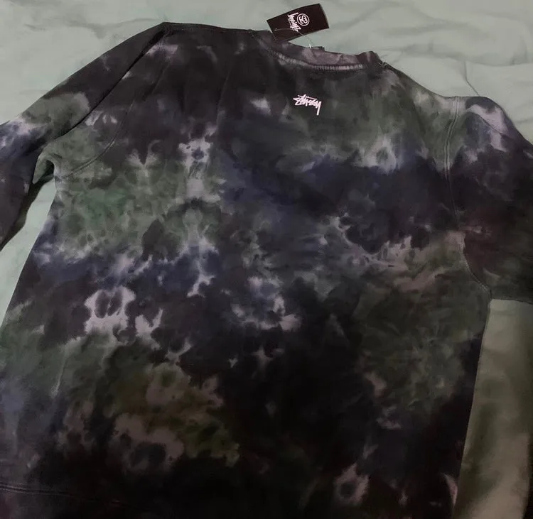 Stussy Skull Tie Dye Crewneck