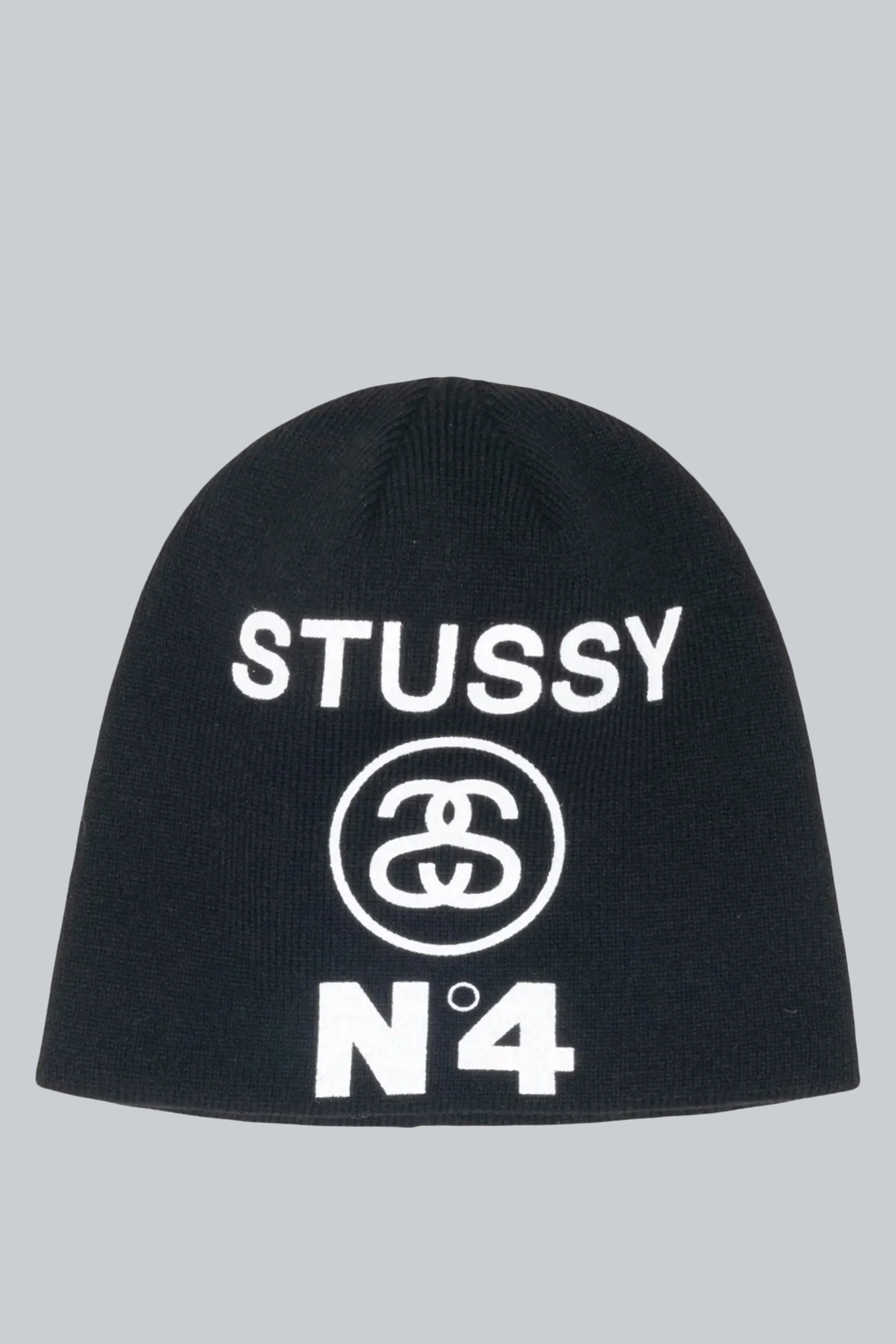 STUSSY SKULLCAP NUMBER 4 BLACK