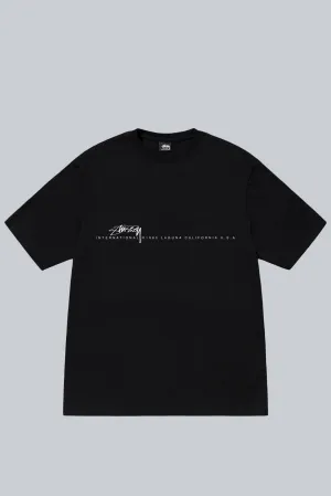STUSSY SMOOTH 80 TEE BLACK