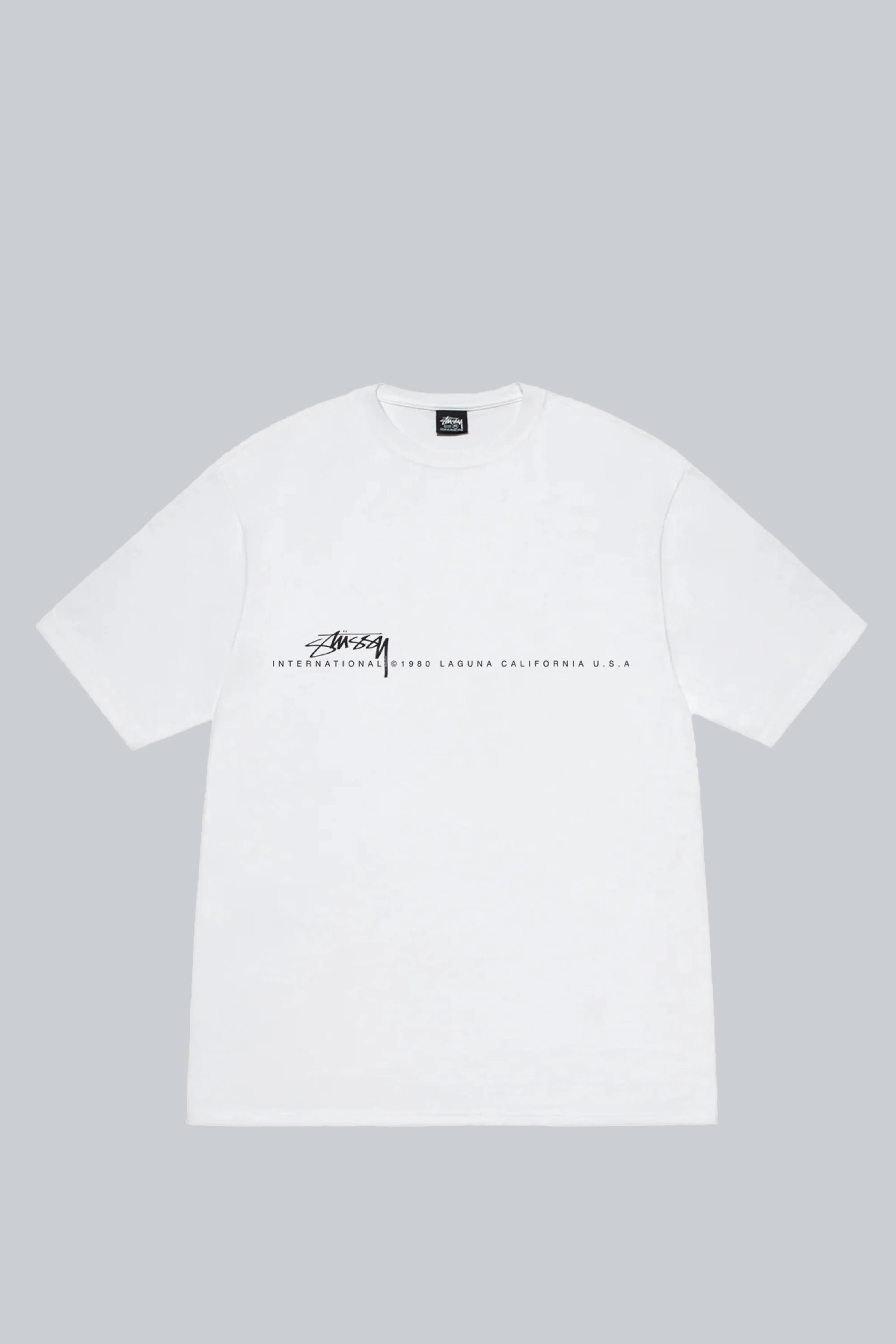 STUSSY SMOOTH 80 TEE WHITE