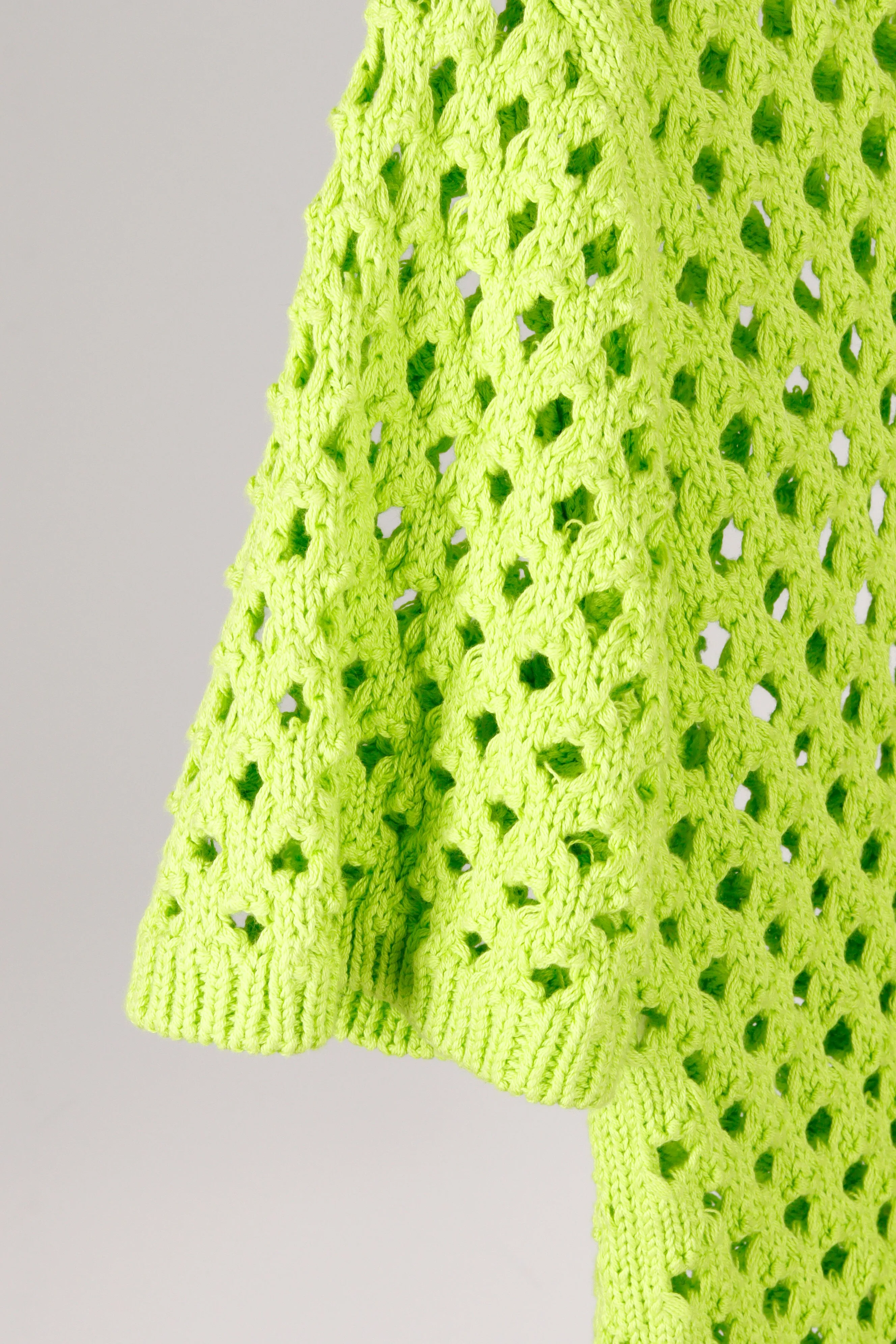 Stussy SS23 'Big Mesh' Knit S/S Polo Shirt Lime (2023)