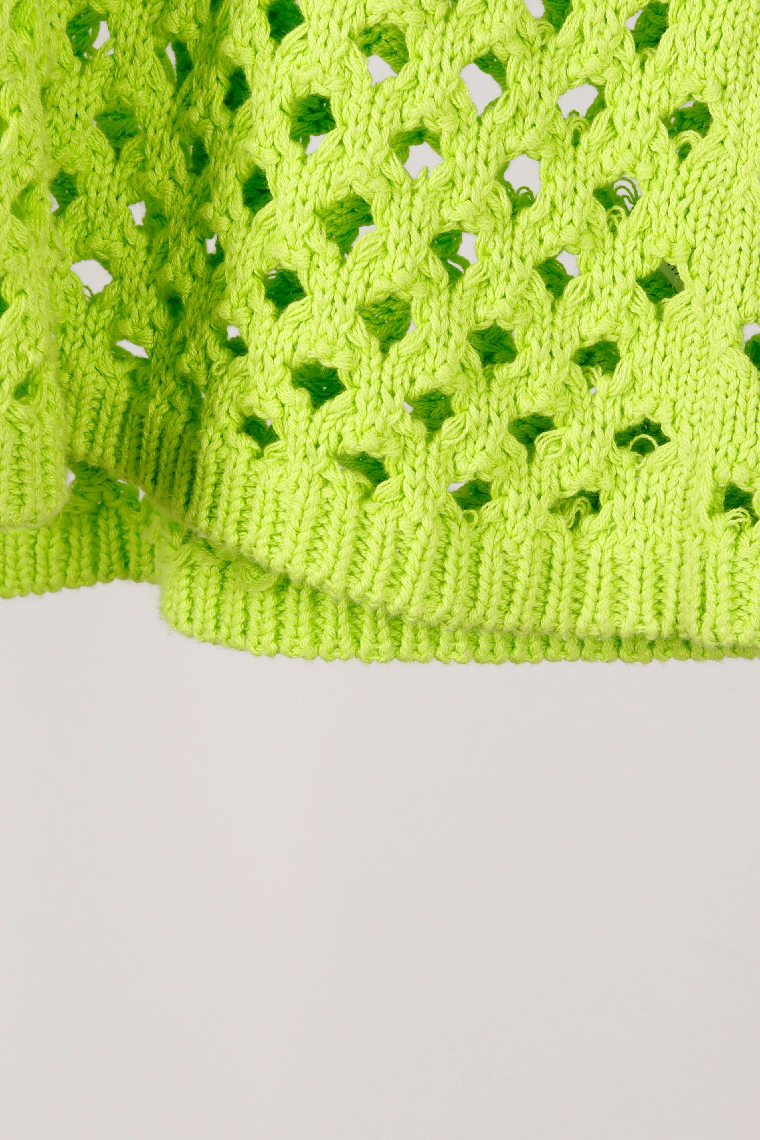 Stussy SS23 'Big Mesh' Knit S/S Polo Shirt Lime (2023)