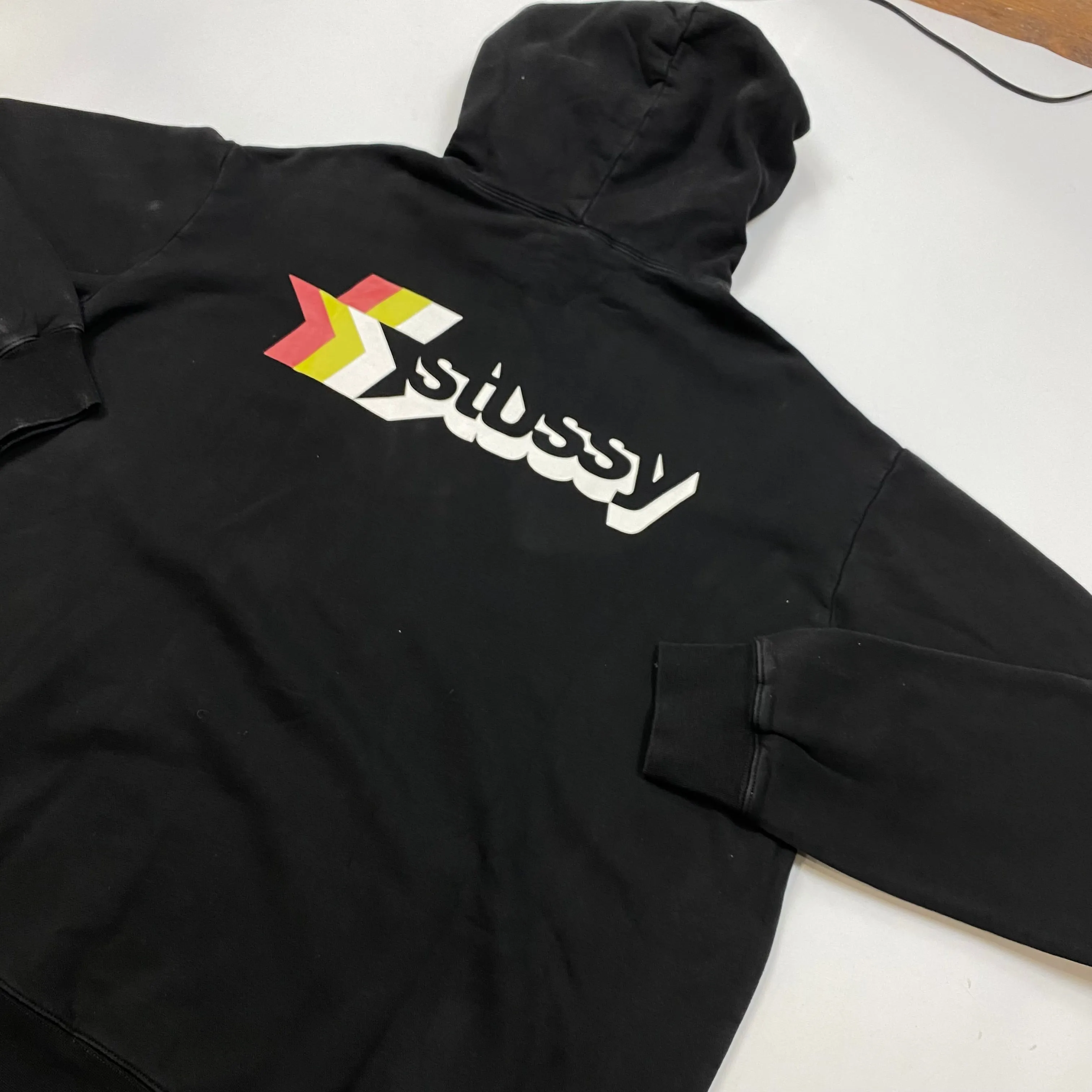 Stussy Star Front Graphic Black Hoodie