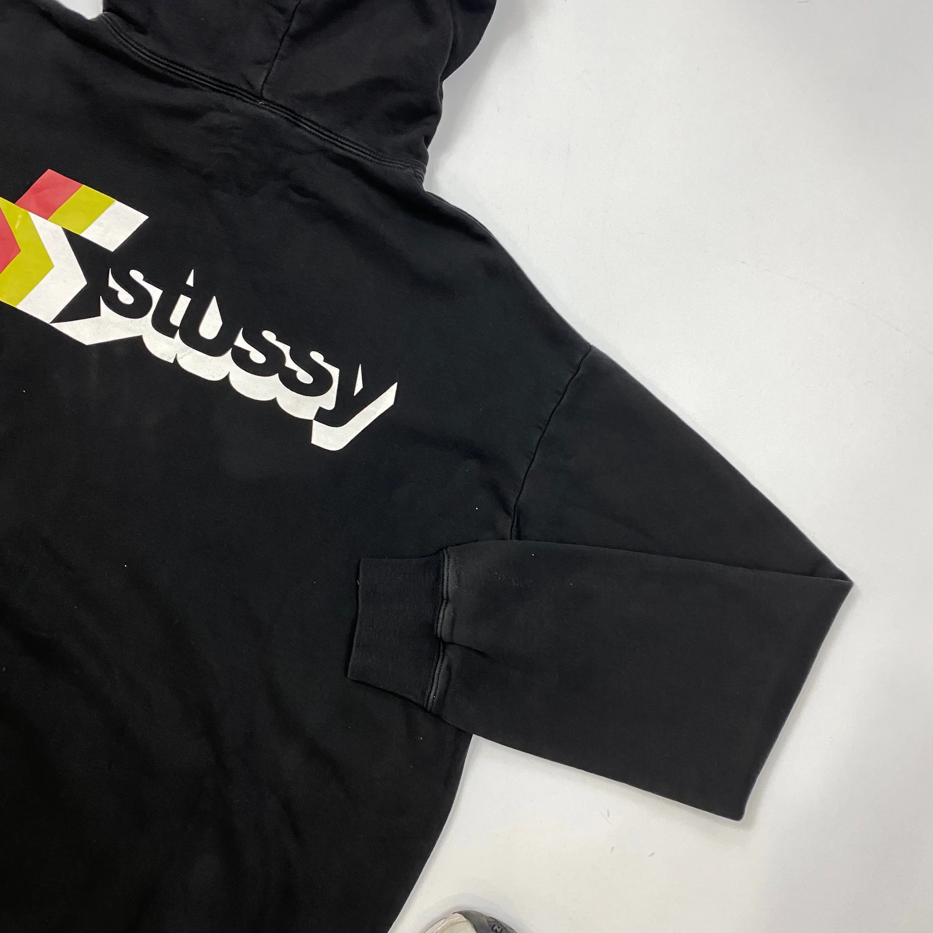 Stussy Star Front Graphic Black Hoodie