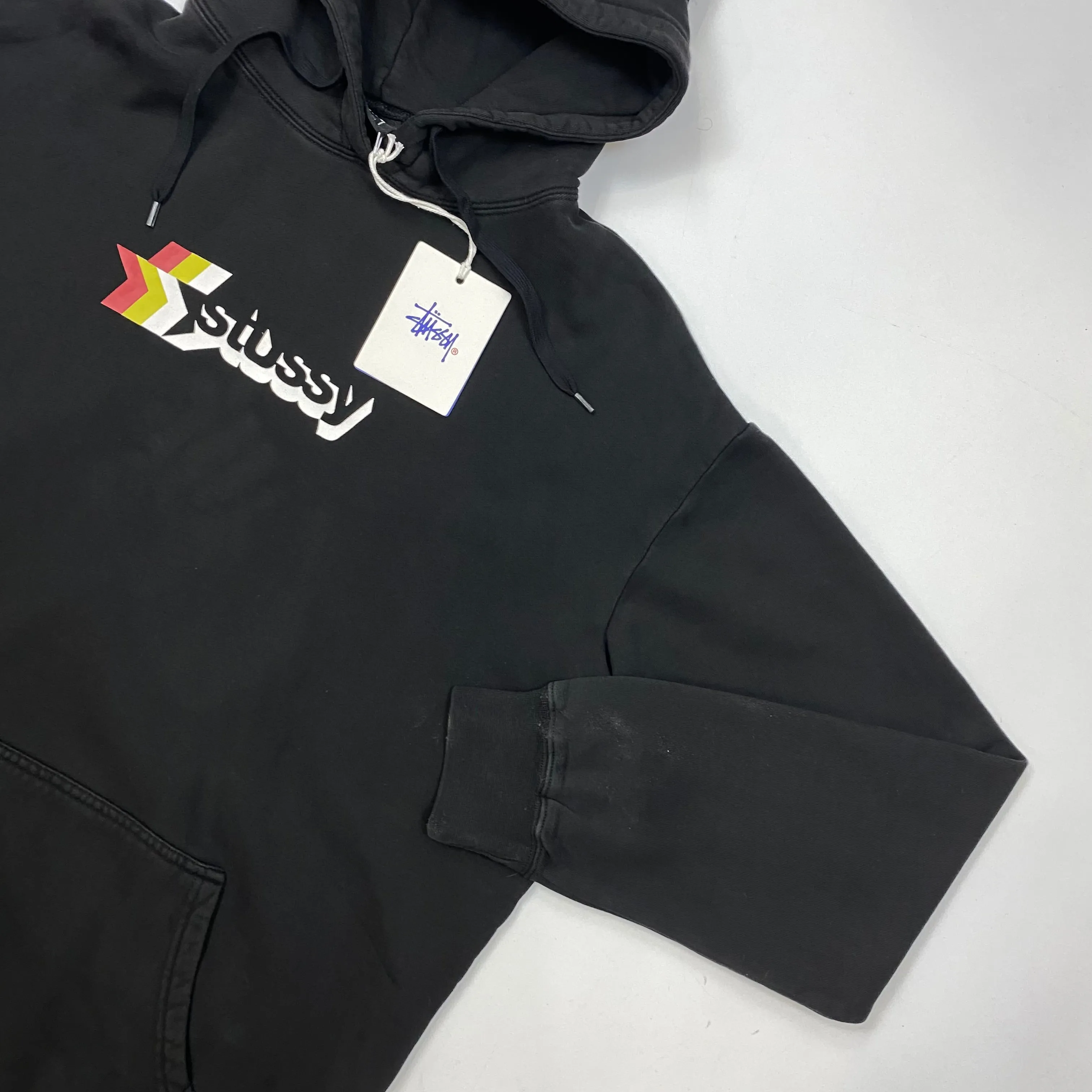 Stussy Star Front Graphic Black Hoodie