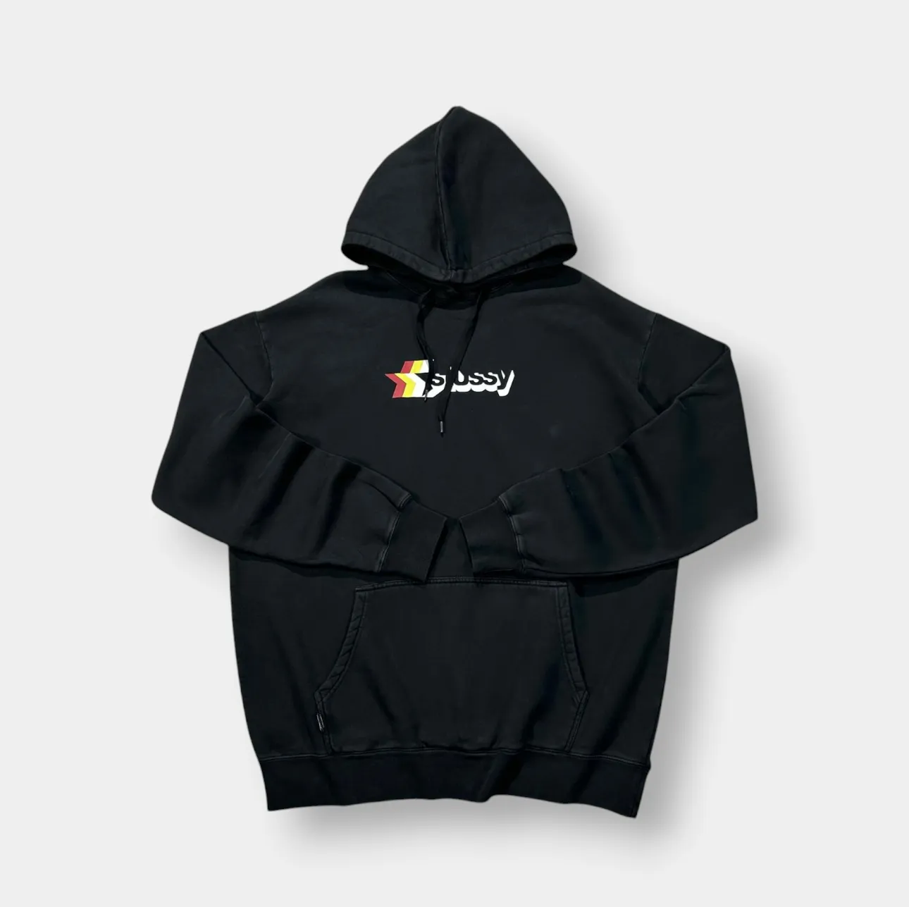 Stussy Star Front Graphic Black Hoodie