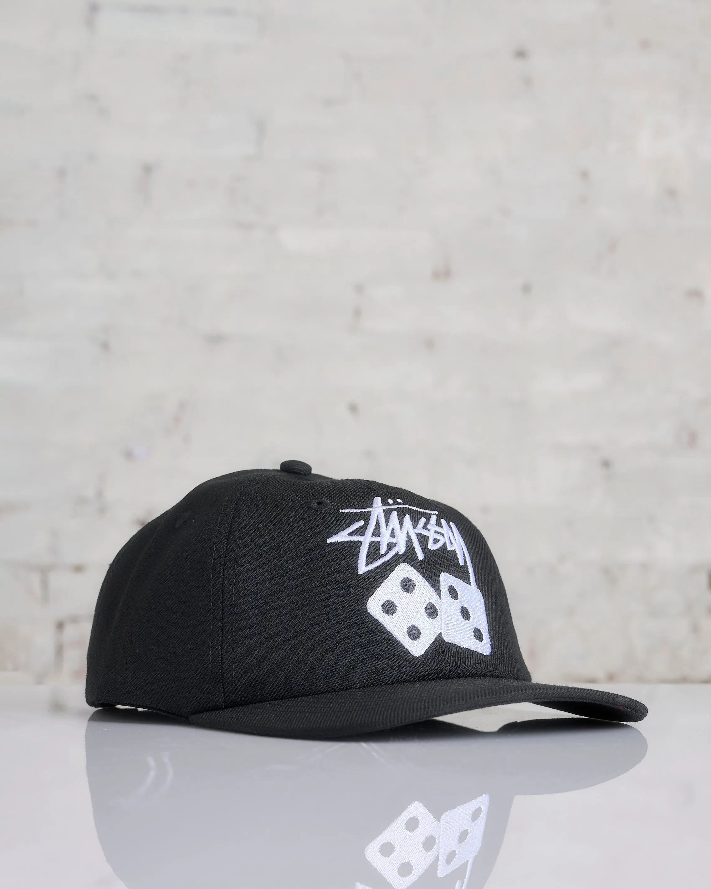 Stussy Stock Dice Low Pro Cap Black
