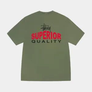 STUSSY SUPERIOR QUALITY TEE - OLIVE