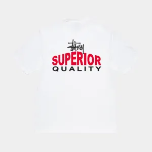 STUSSY SUPERIOR QUALITY TEE - WHITE