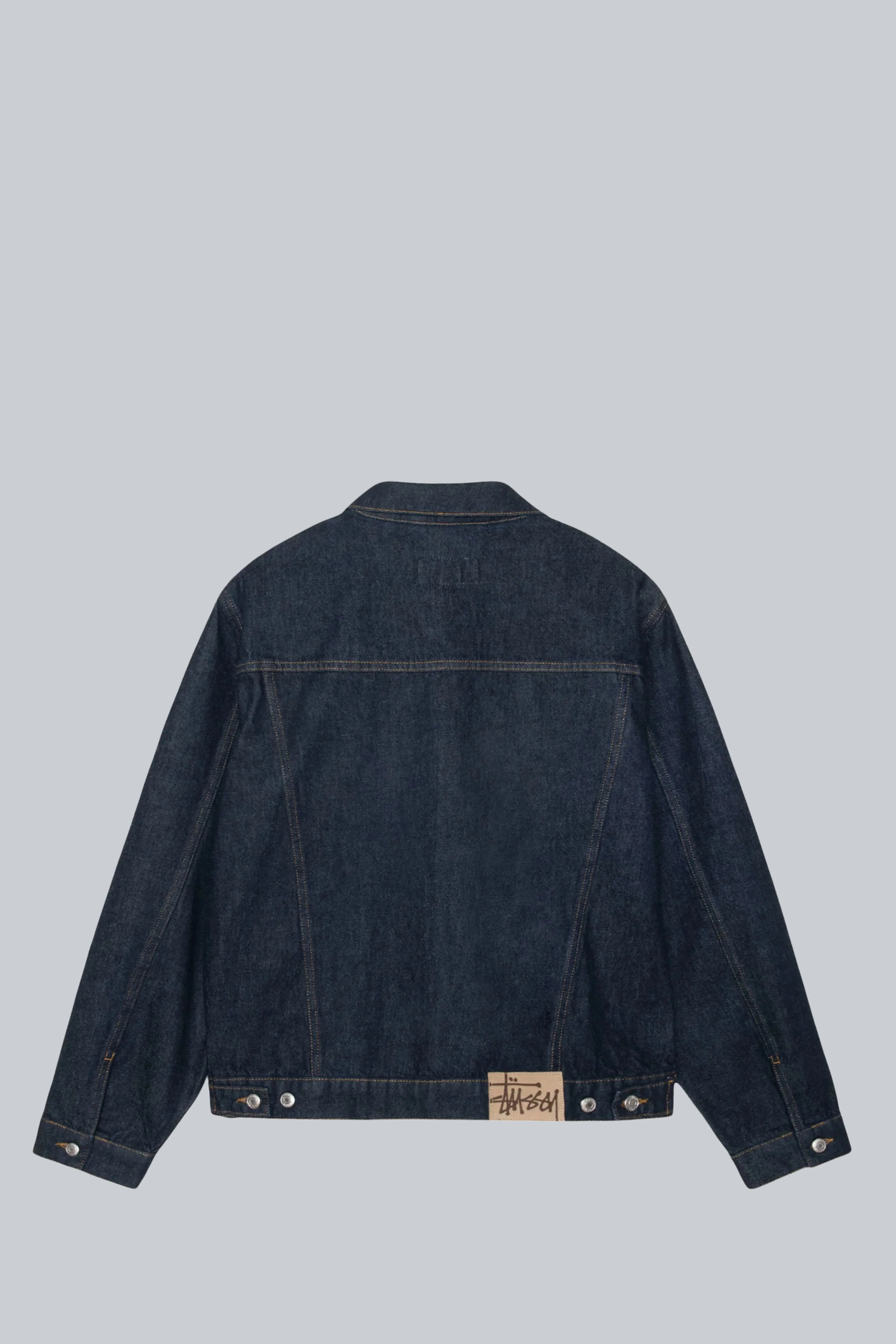STUSSY TRUCKER DENIM RINSED INDIGO
