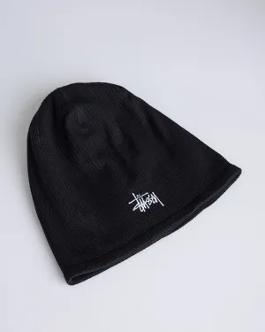 Stussy Waffle Skullcap Beanie Black