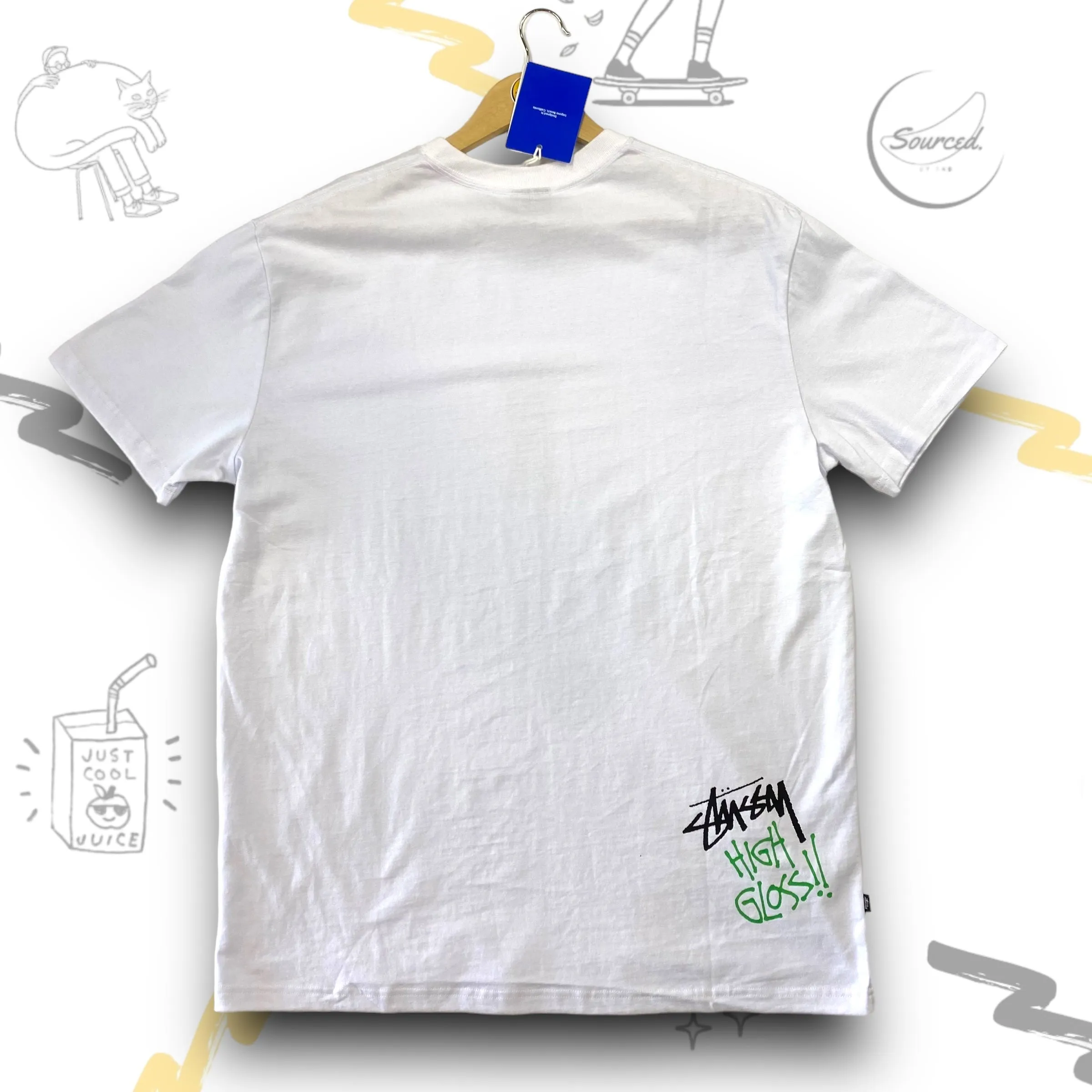 Stussy White Spray Can T-shirt