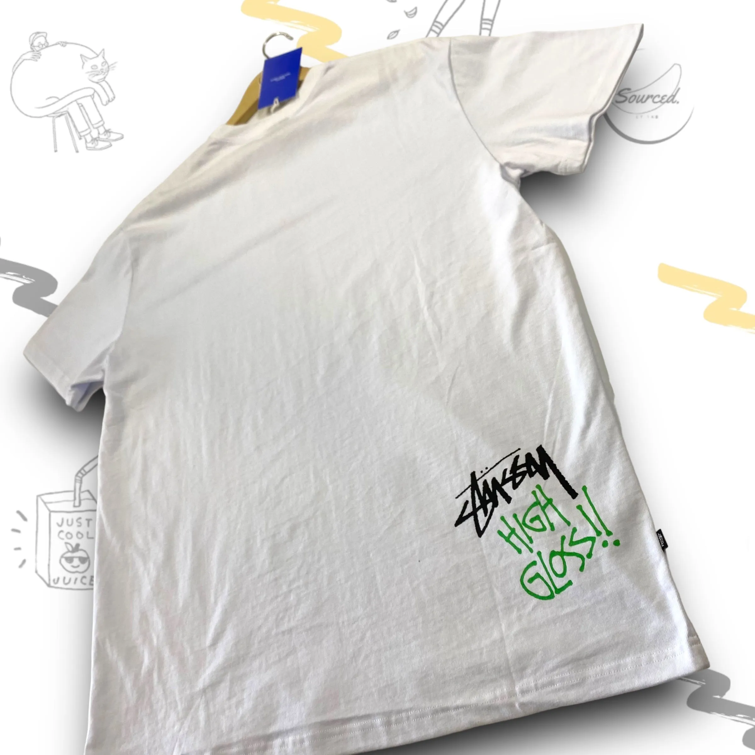 Stussy White Spray Can T-shirt