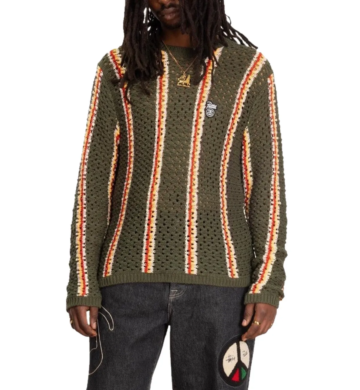 Stussy x Patta Striped Loose Gauge Sweater