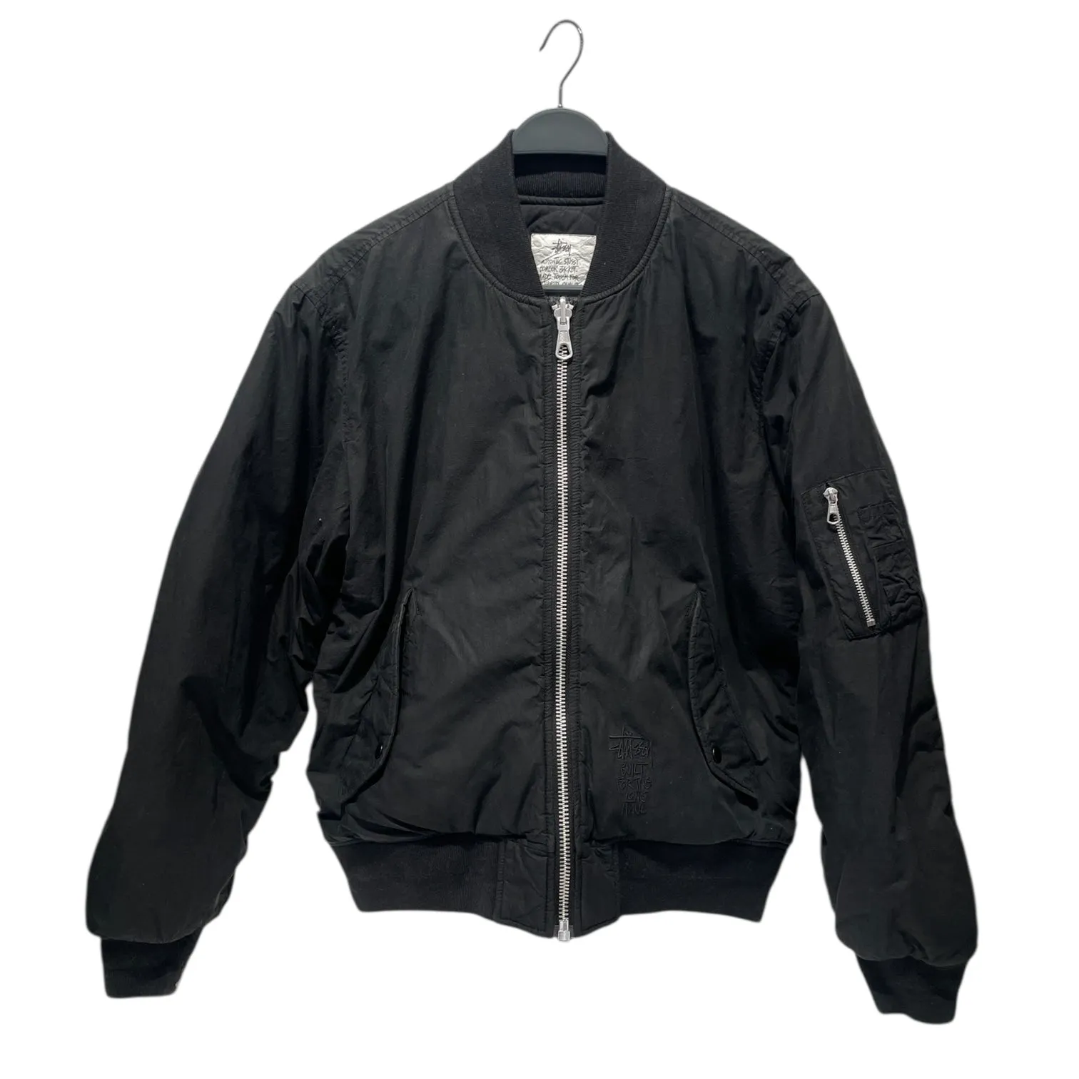 STUSSY/Blouson/M/Cotton/BLK/