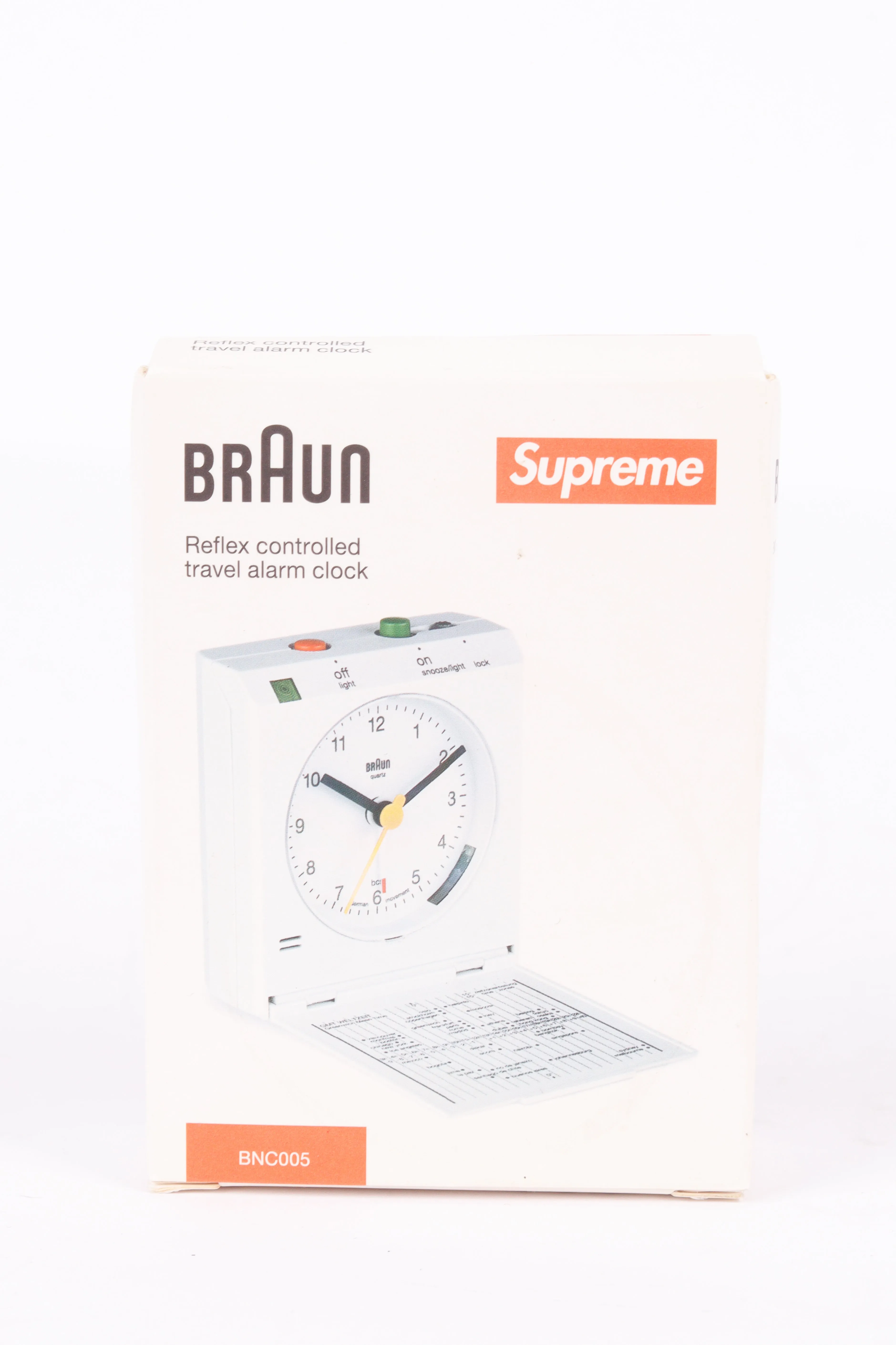 Supreme x Braun SS15 'Travel Sized' Alarm Clock (2015)