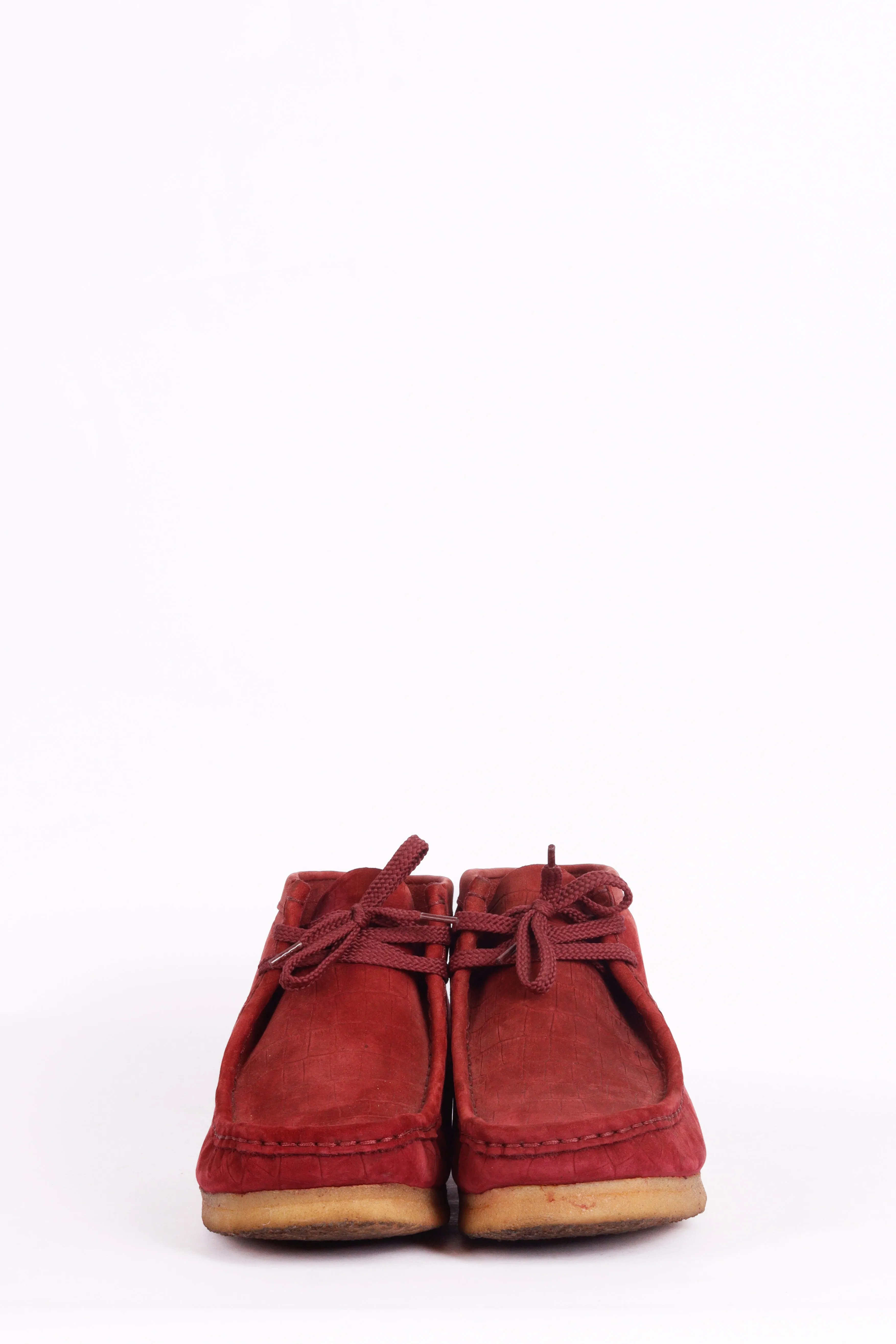 Supreme x Clarks FW12 Wallabee 'Suede Croc Burgundy' (2012)