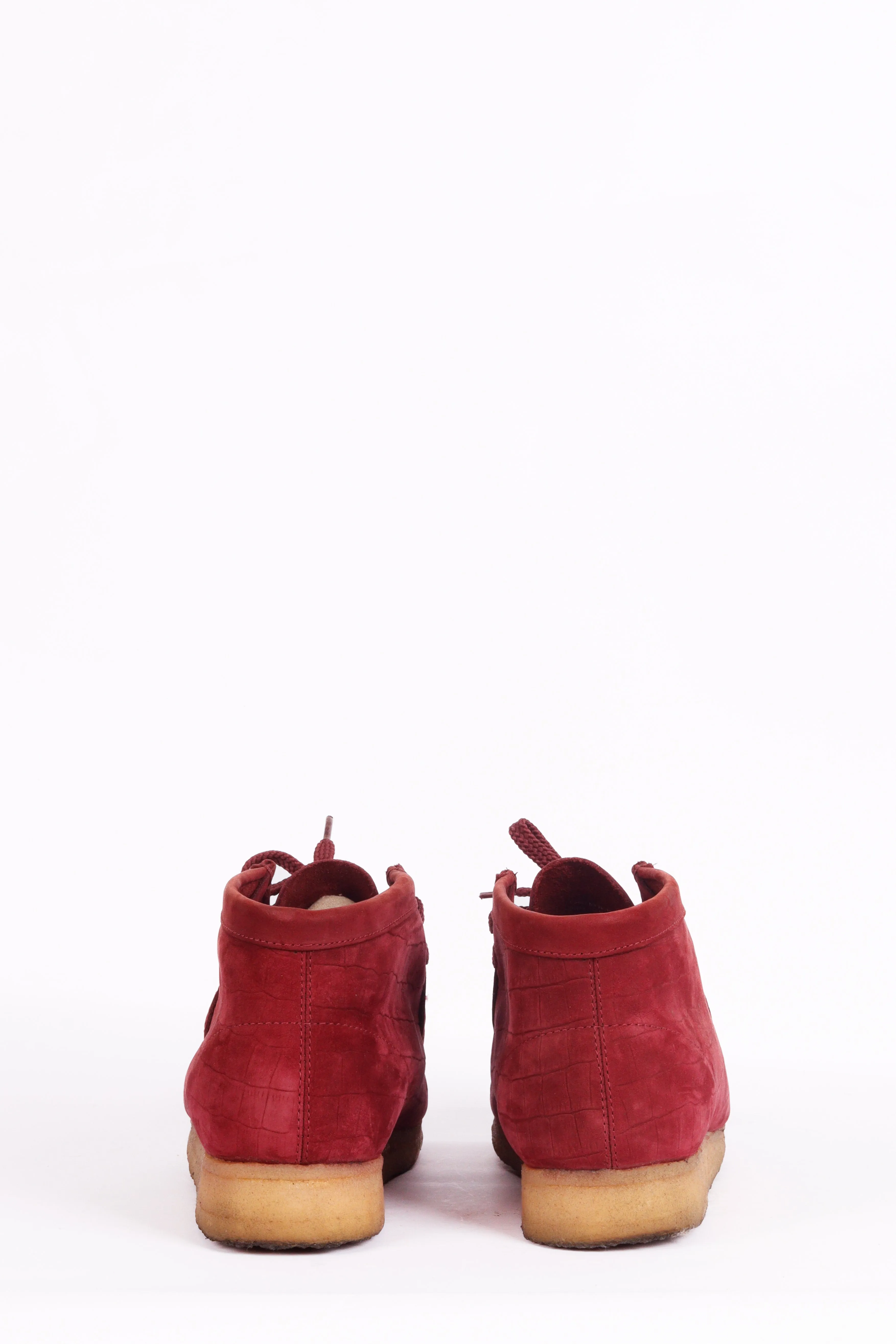 Supreme x Clarks FW12 Wallabee 'Suede Croc Burgundy' (2012)