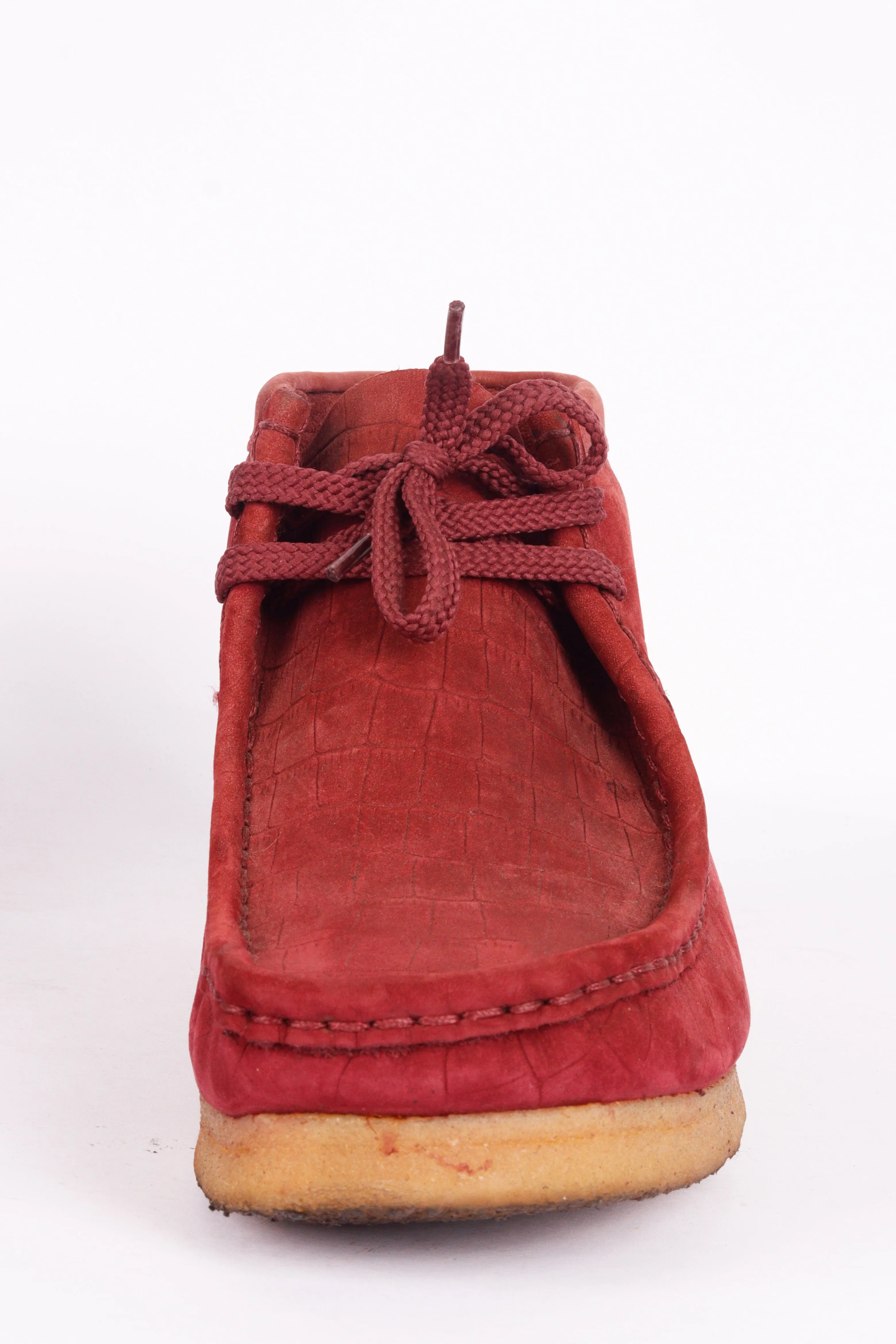Supreme x Clarks FW12 Wallabee 'Suede Croc Burgundy' (2012)