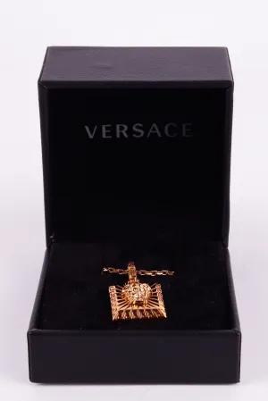 Versace SS24 'Medusa Square Pendant' Necklace Gold (2024)