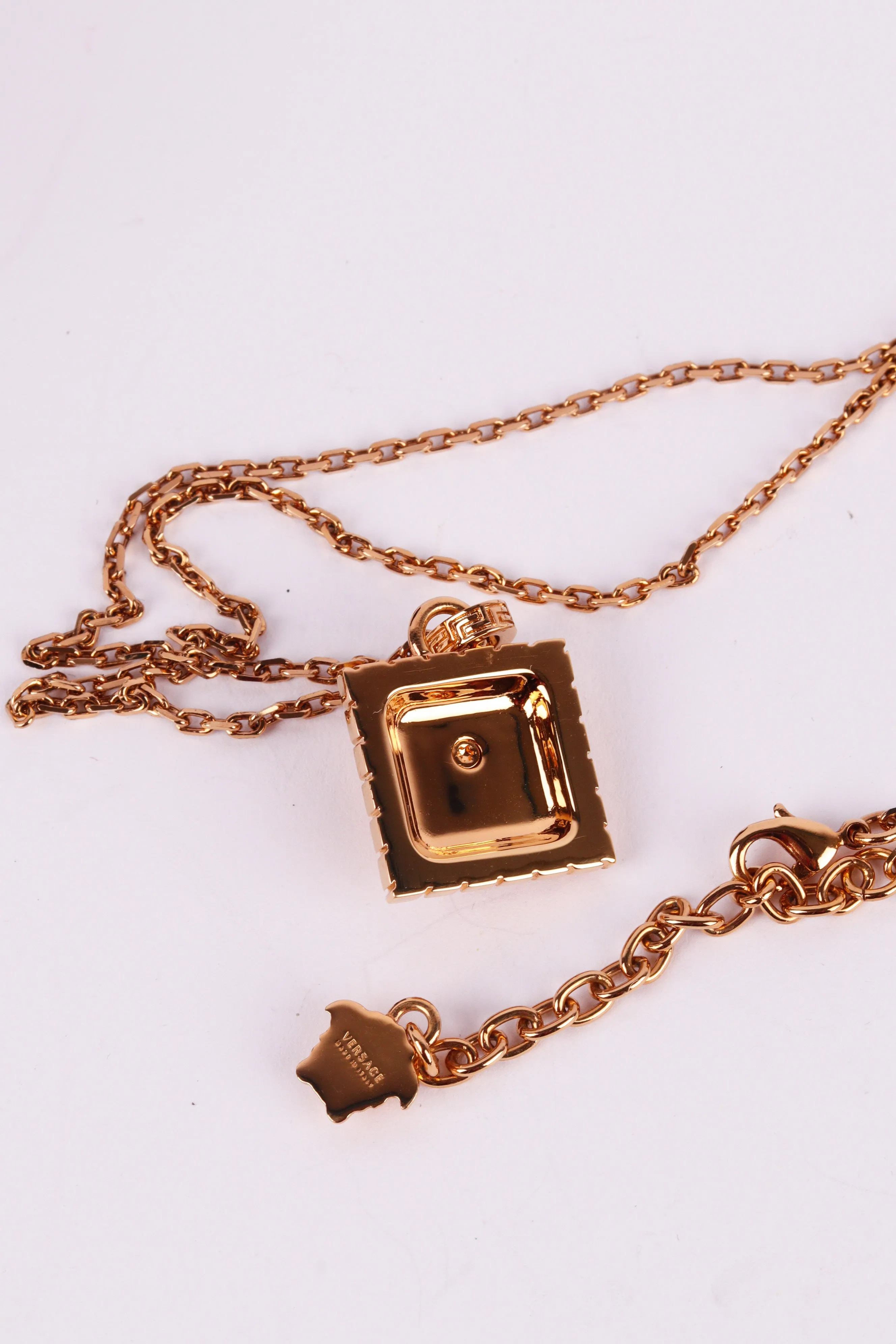Versace SS24 'Medusa Square Pendant' Necklace Gold (2024)