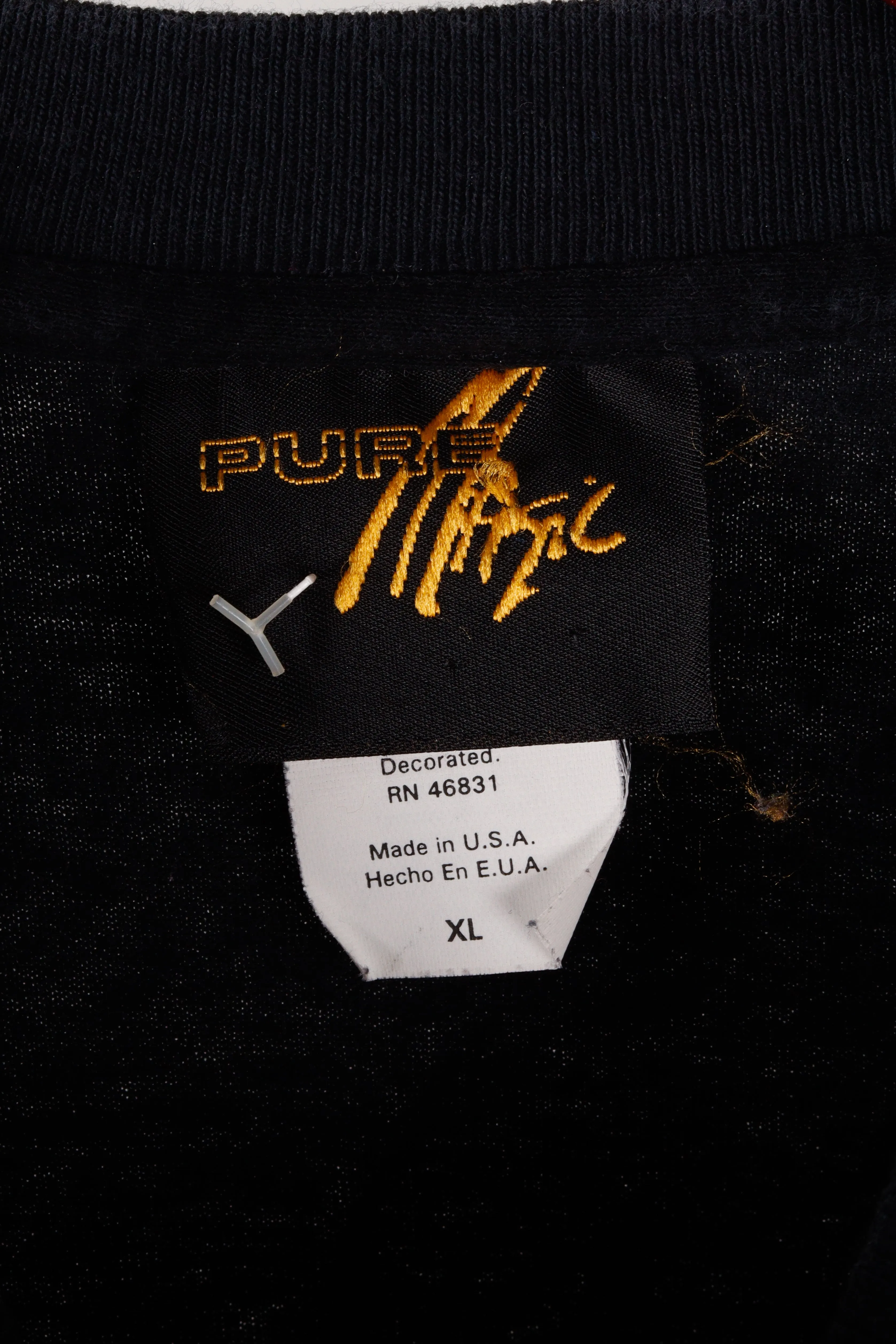Vintage 1997 Chicago Bulls 'Takin The Fifth' T-Shirt Black