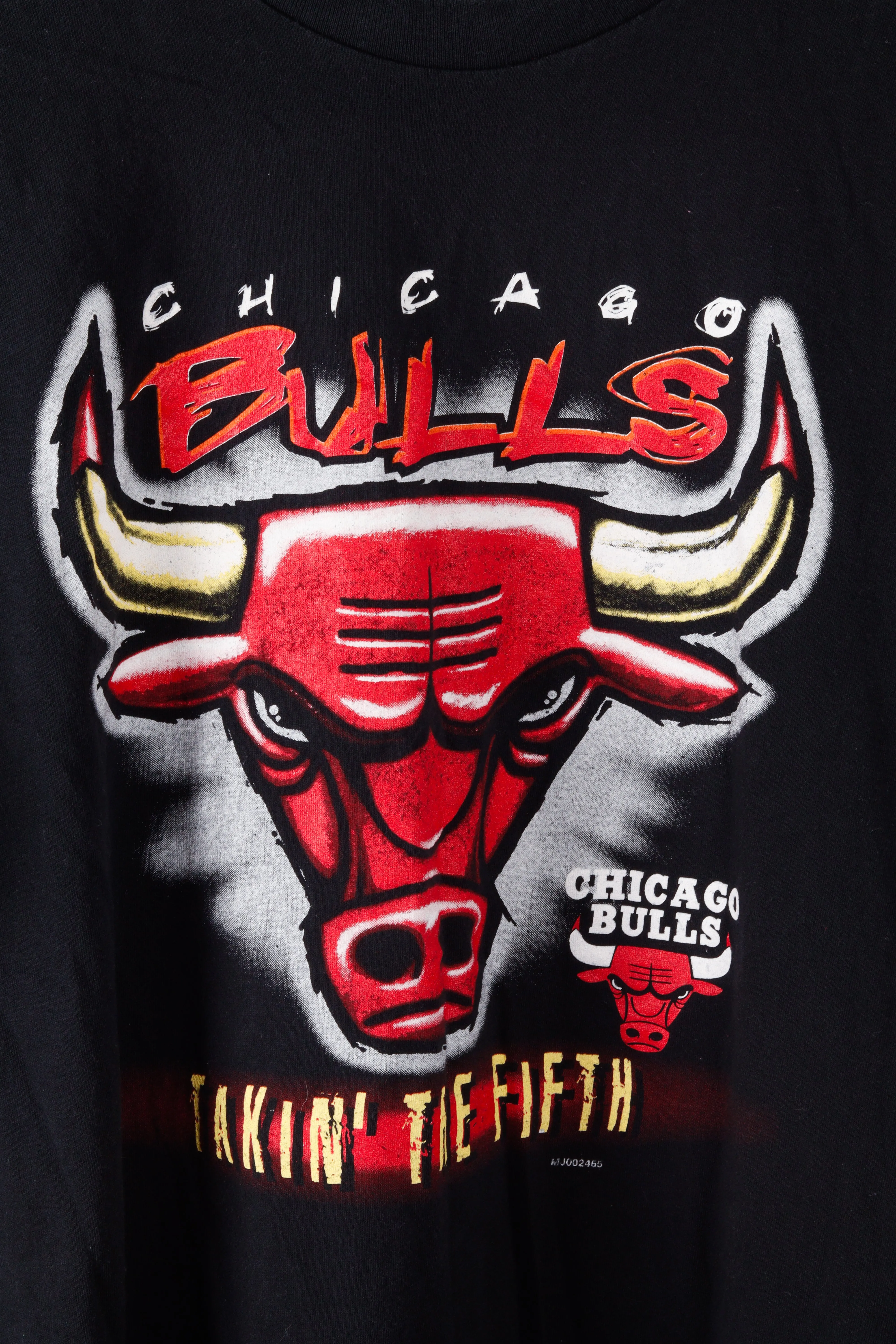 Vintage 1997 Chicago Bulls 'Takin The Fifth' T-Shirt Black