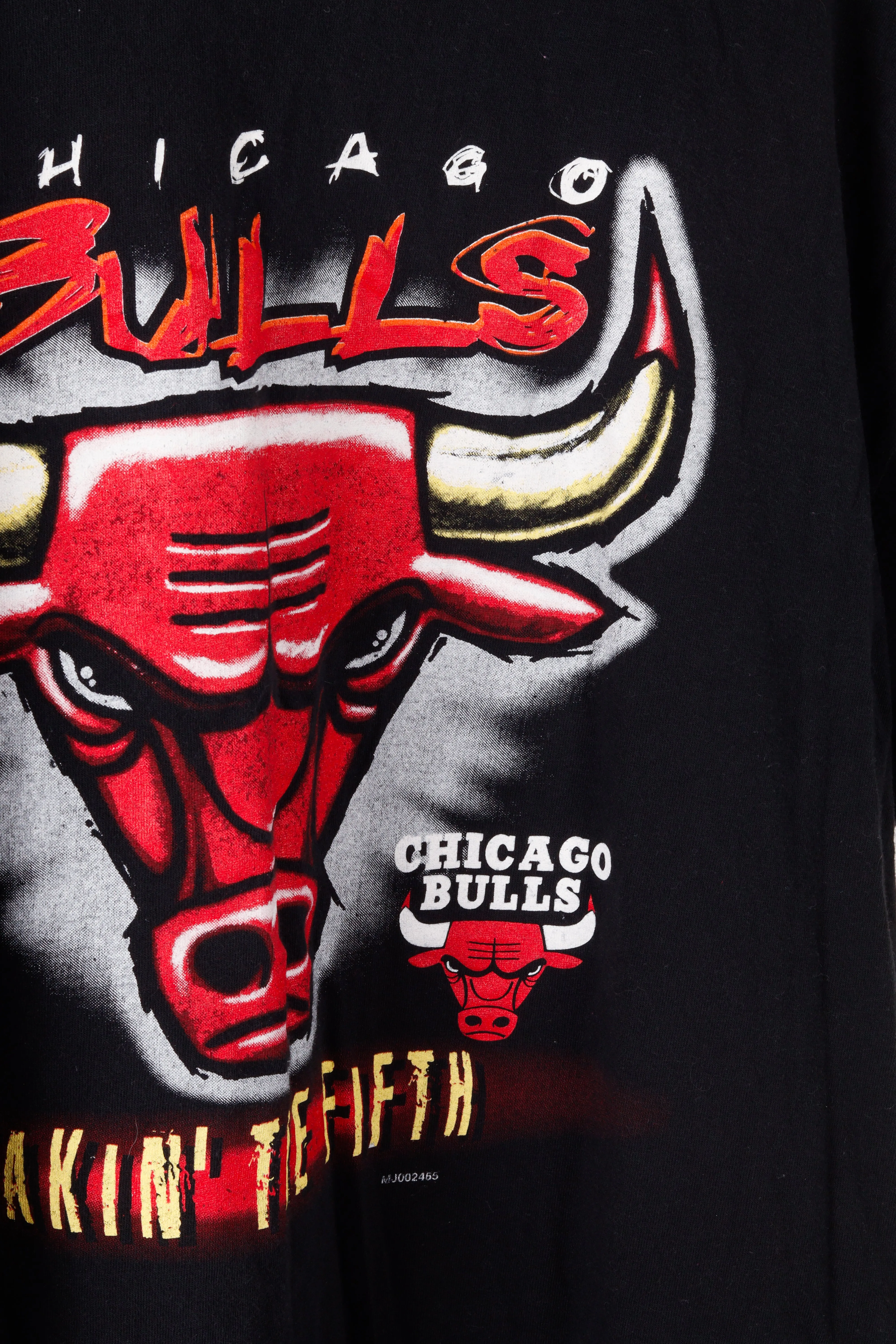 Vintage 1997 Chicago Bulls 'Takin The Fifth' T-Shirt Black