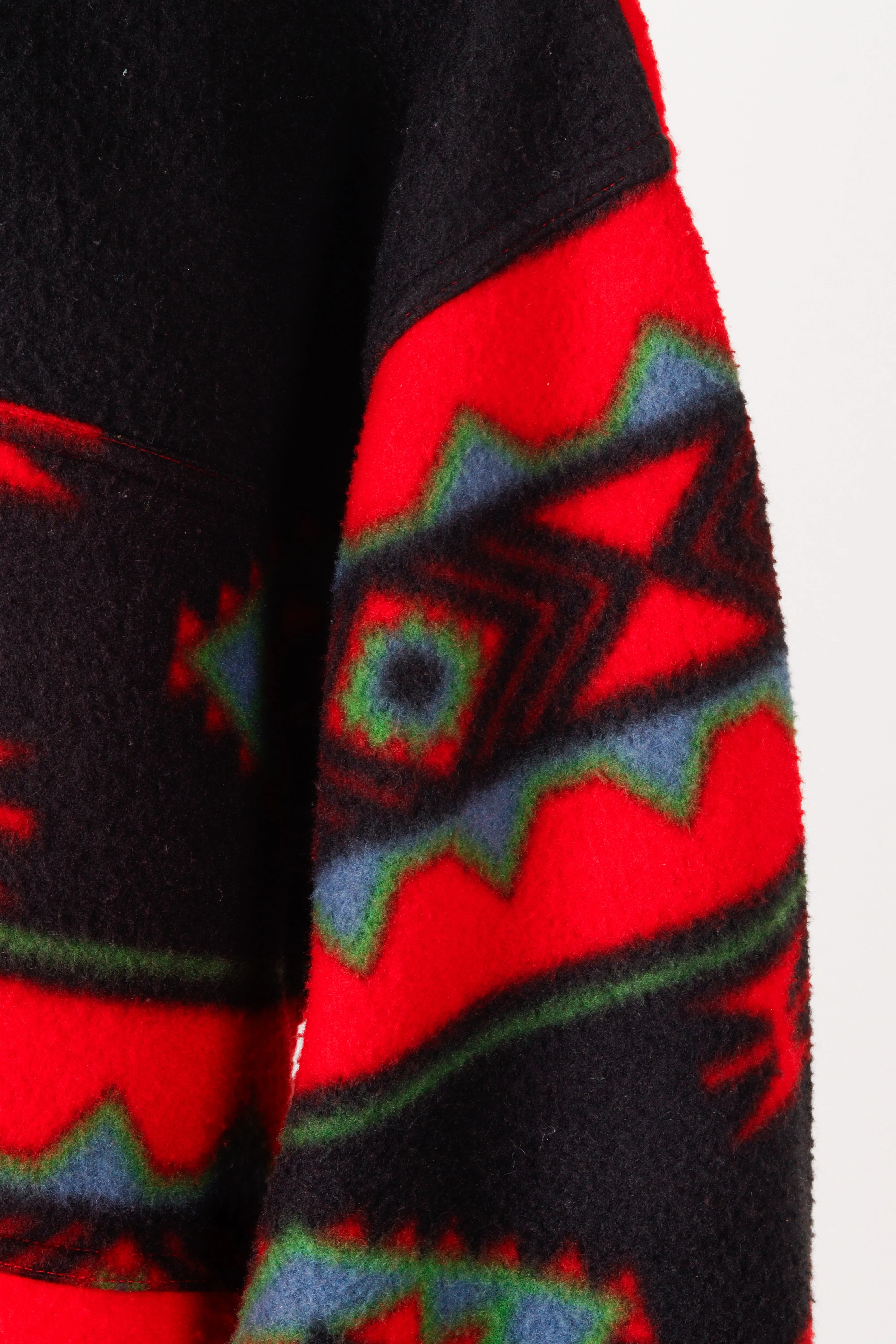 Vintage 80's Bugle Boy 'Aztec Pattern' Fleece Pullover Sweater