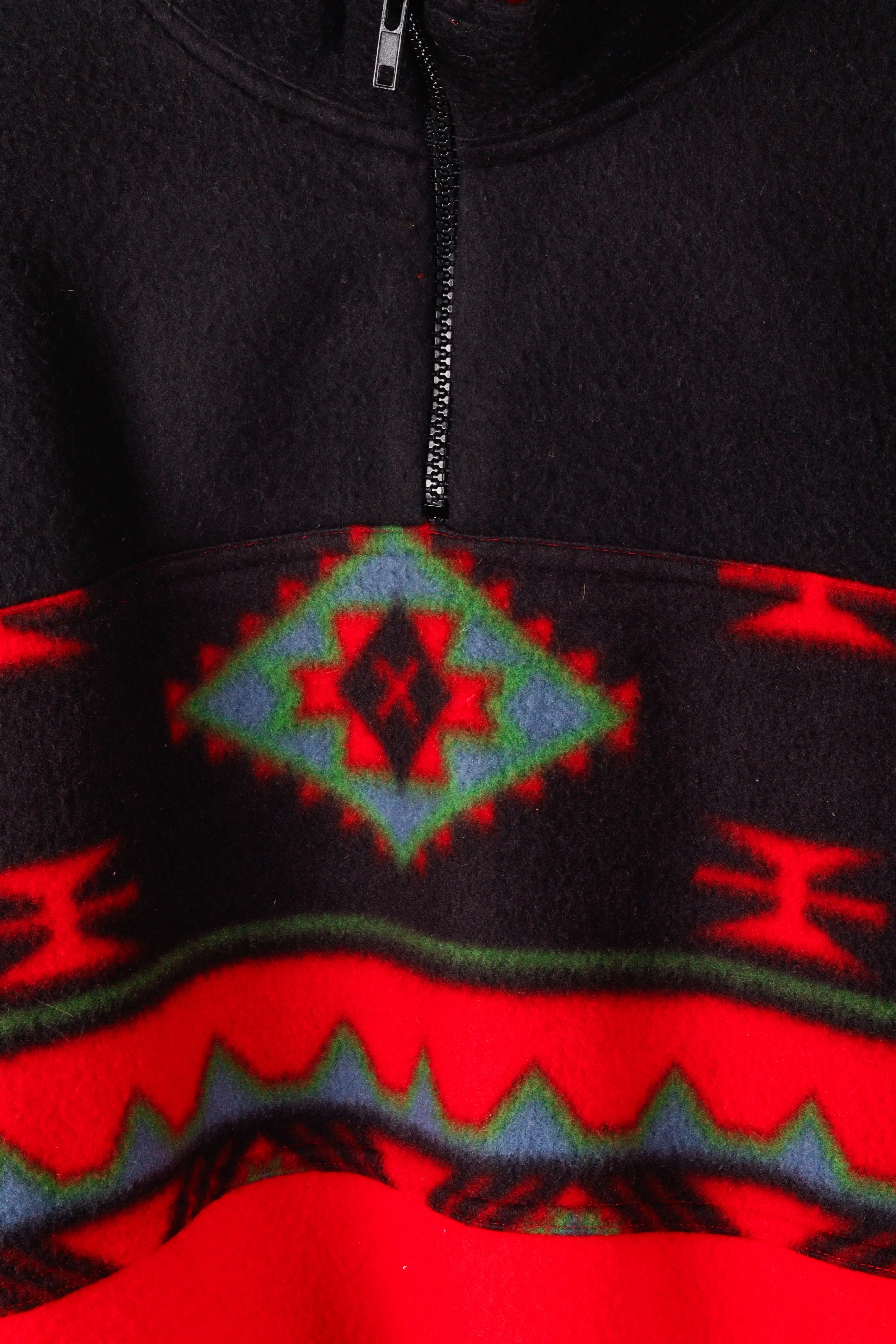 Vintage 80's Bugle Boy 'Aztec Pattern' Fleece Pullover Sweater
