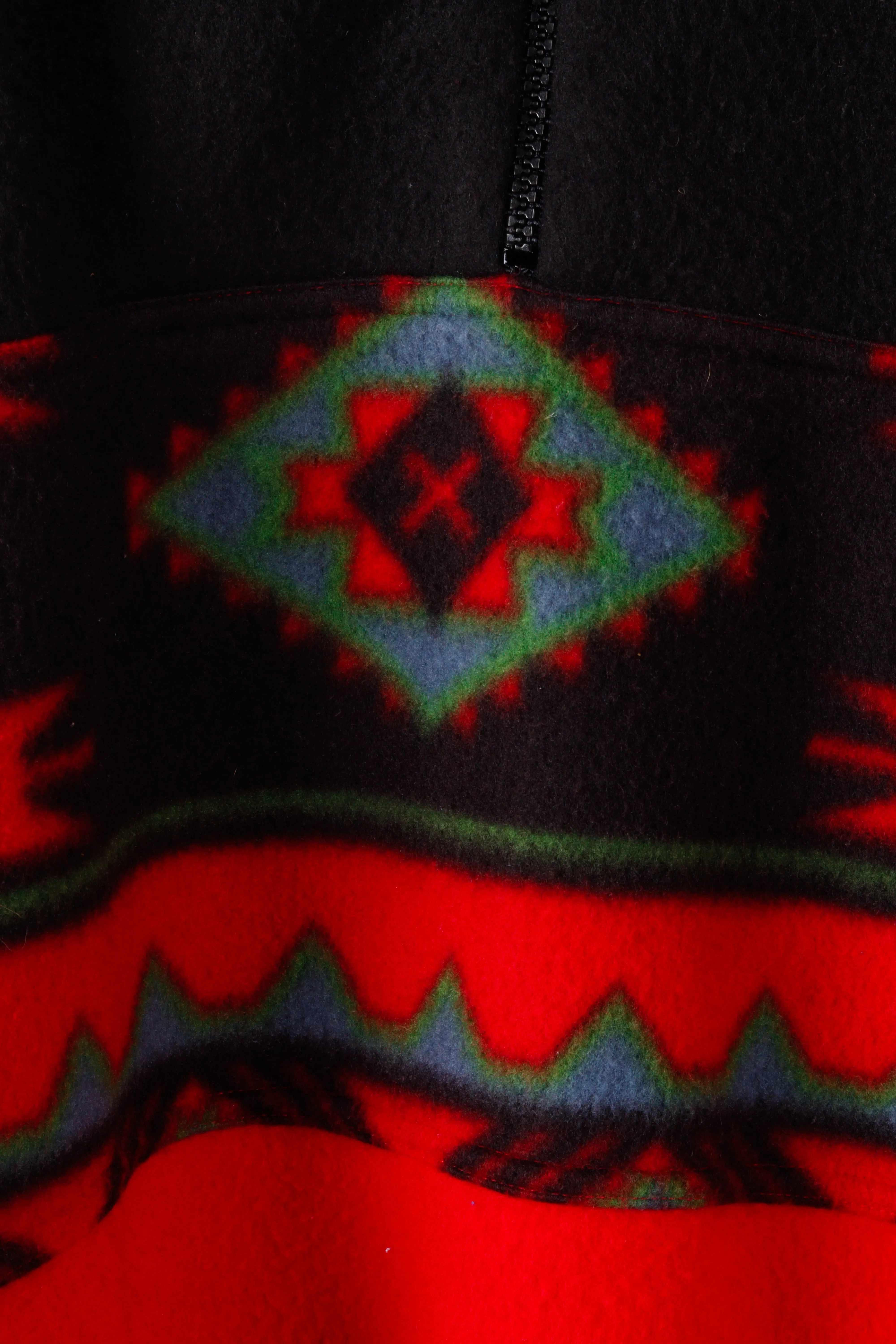Vintage 80's Bugle Boy 'Aztec Pattern' Fleece Pullover Sweater