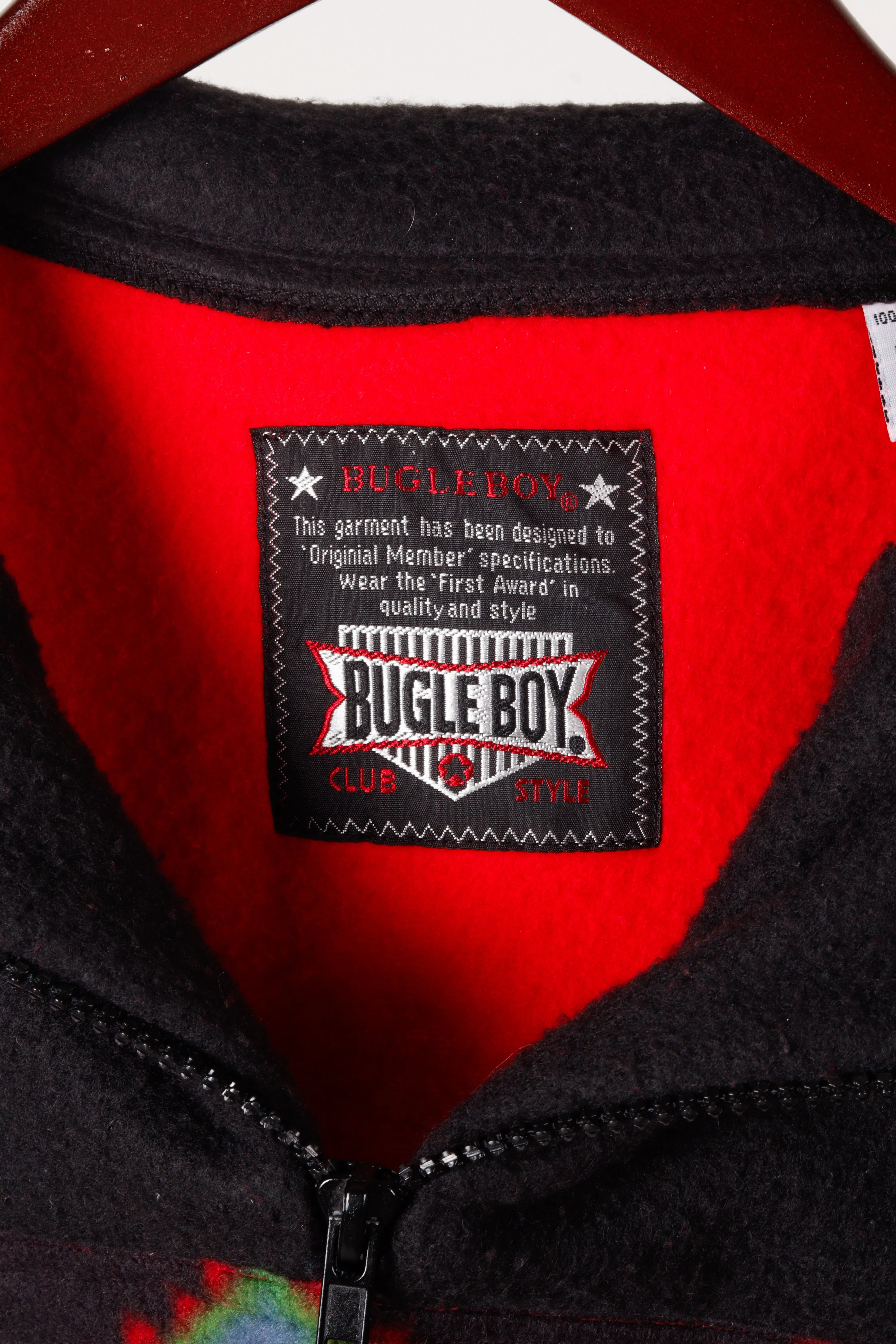 Vintage 80's Bugle Boy 'Aztec Pattern' Fleece Pullover Sweater