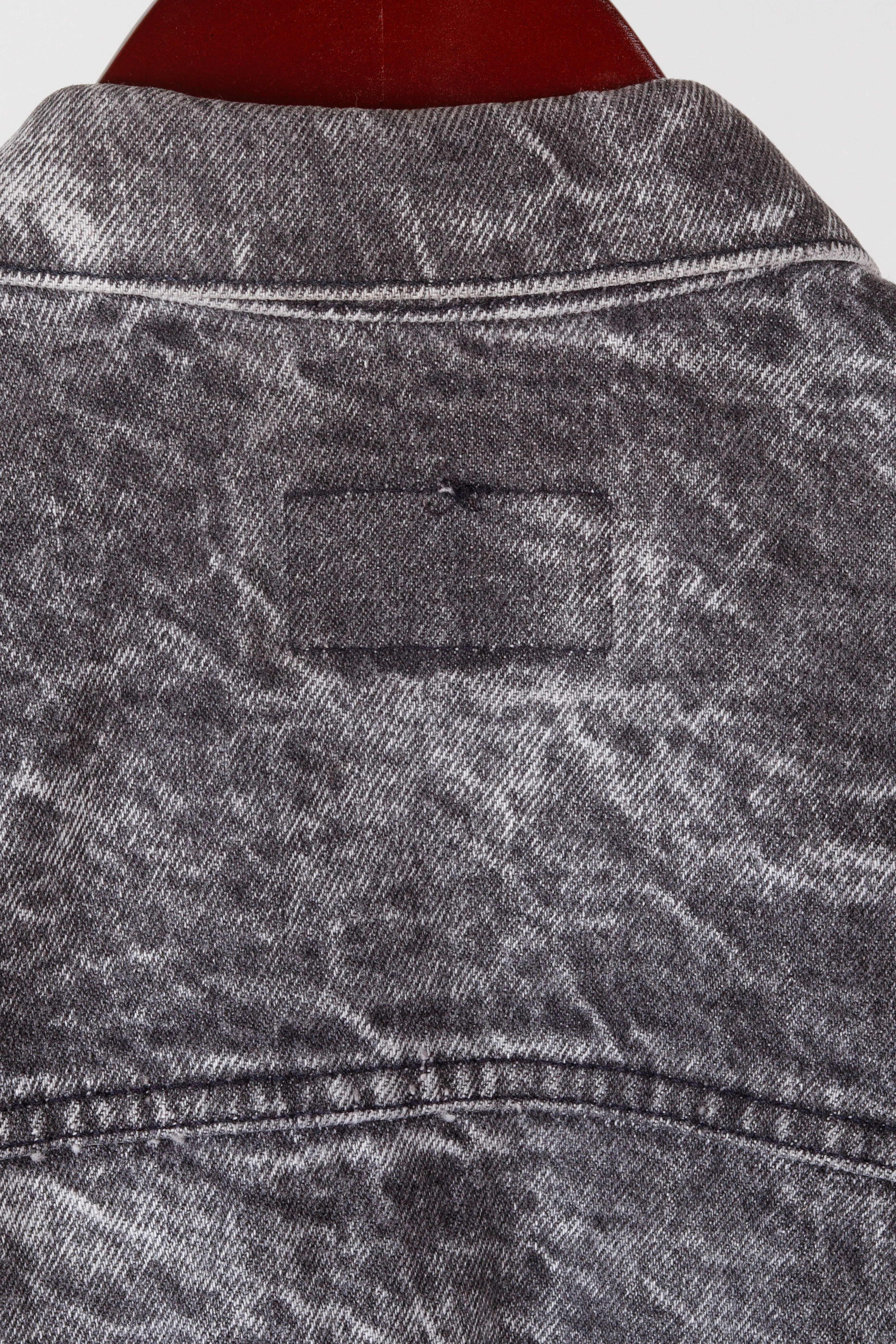 Vintage 80's Levi's 'Acid Wash' Denim Jacket Black