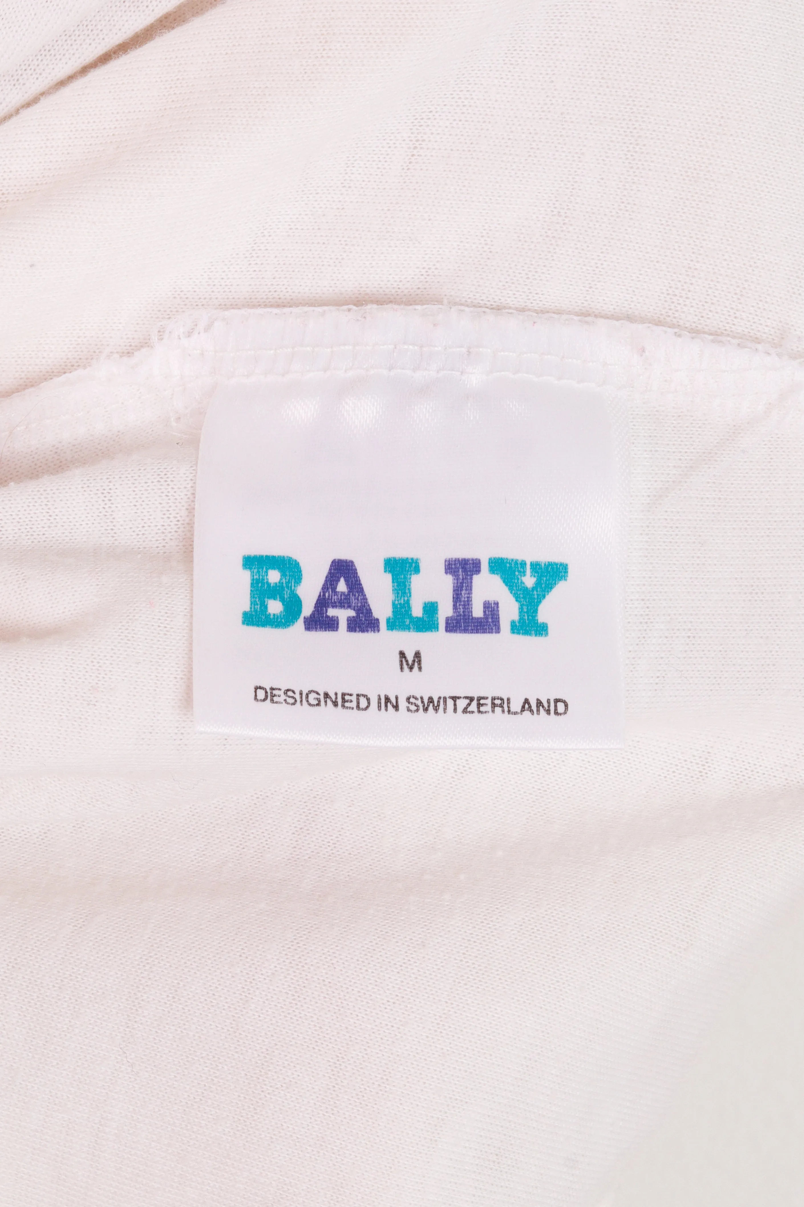 Vintage 90's Bally 'Embroidered Crest Logo' Track Pants White