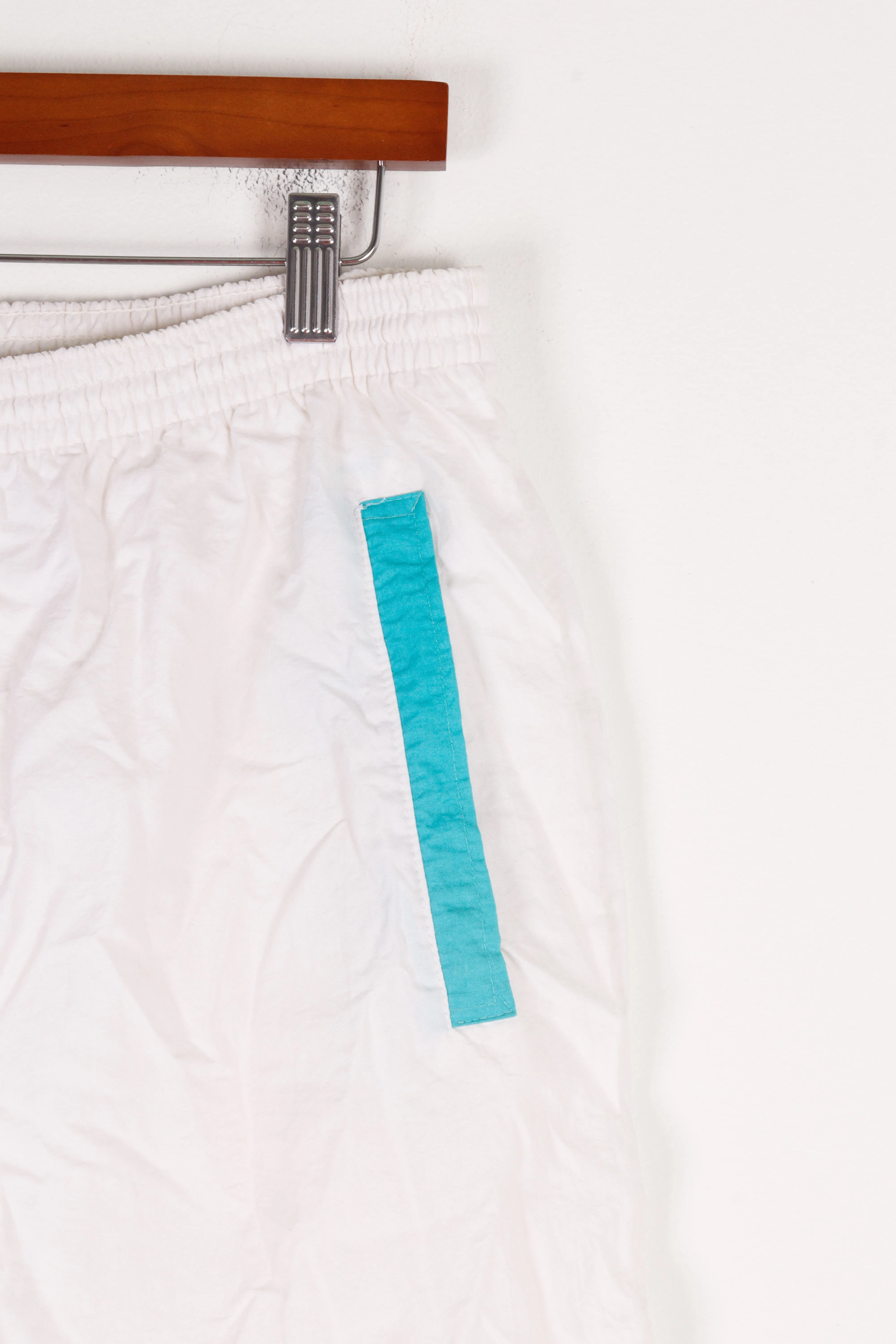 Vintage 90's Bally 'Embroidered Crest Logo' Track Pants White