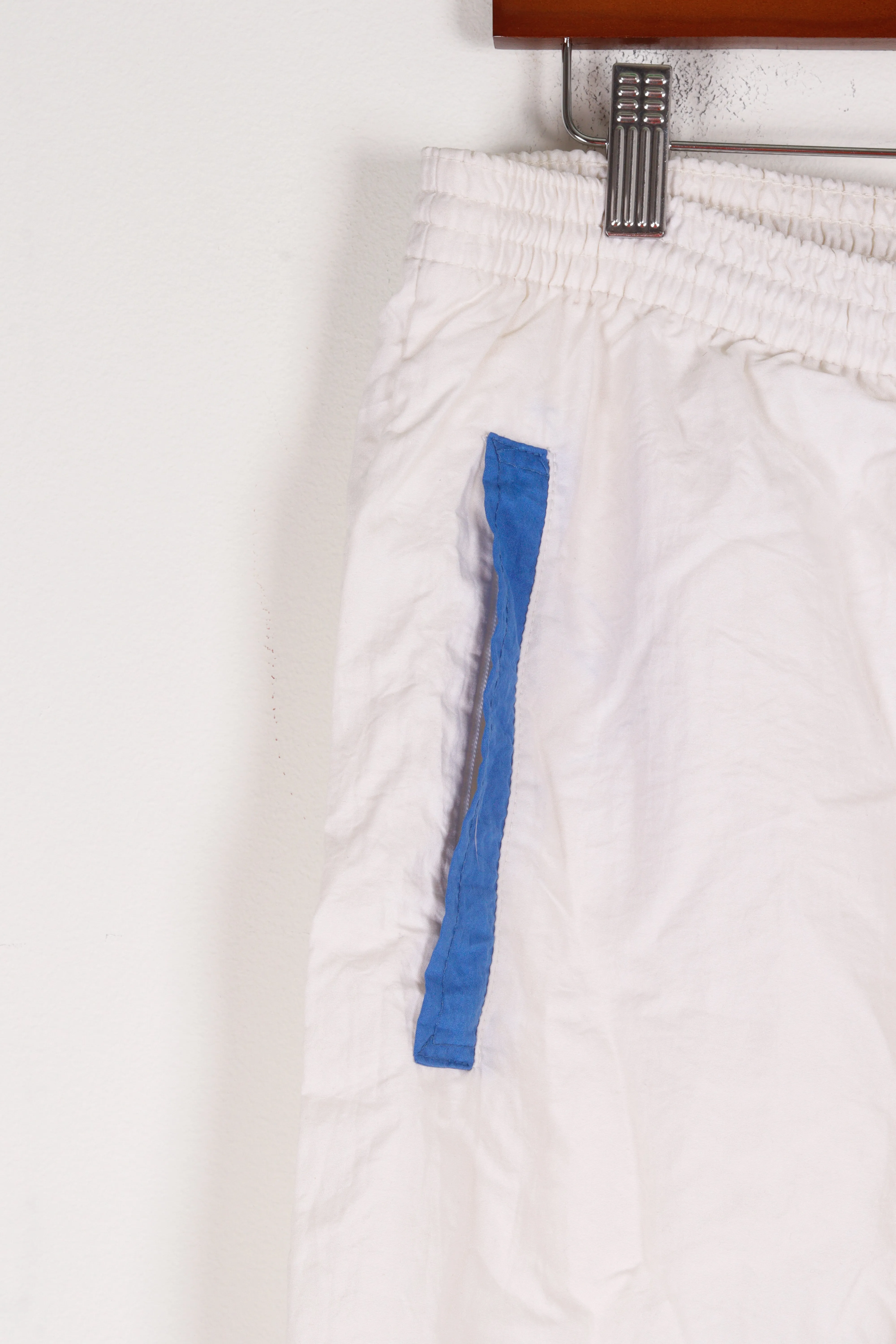 Vintage 90's Bally 'Embroidered Crest Logo' Track Pants White