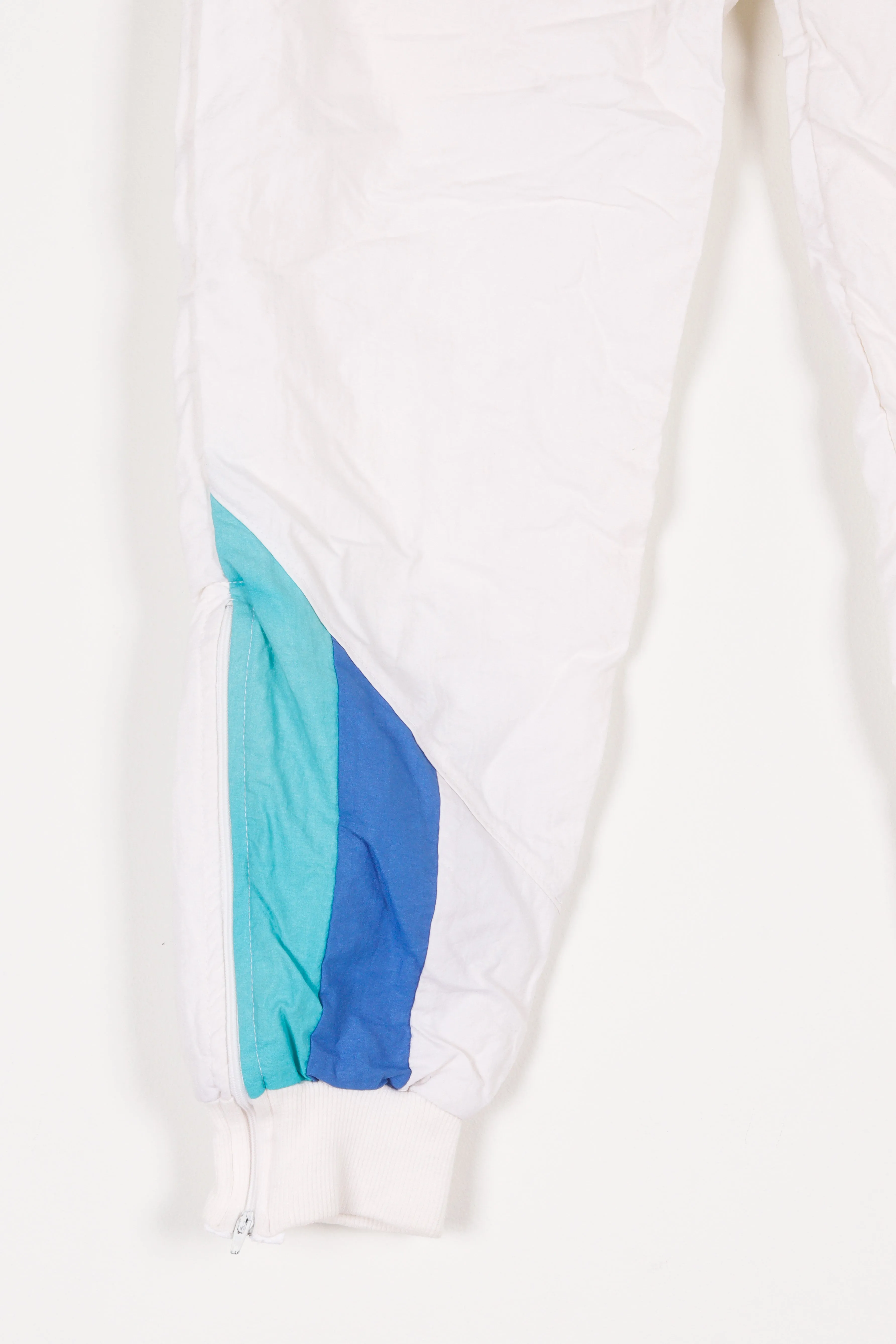 Vintage 90's Bally 'Embroidered Crest Logo' Track Pants White